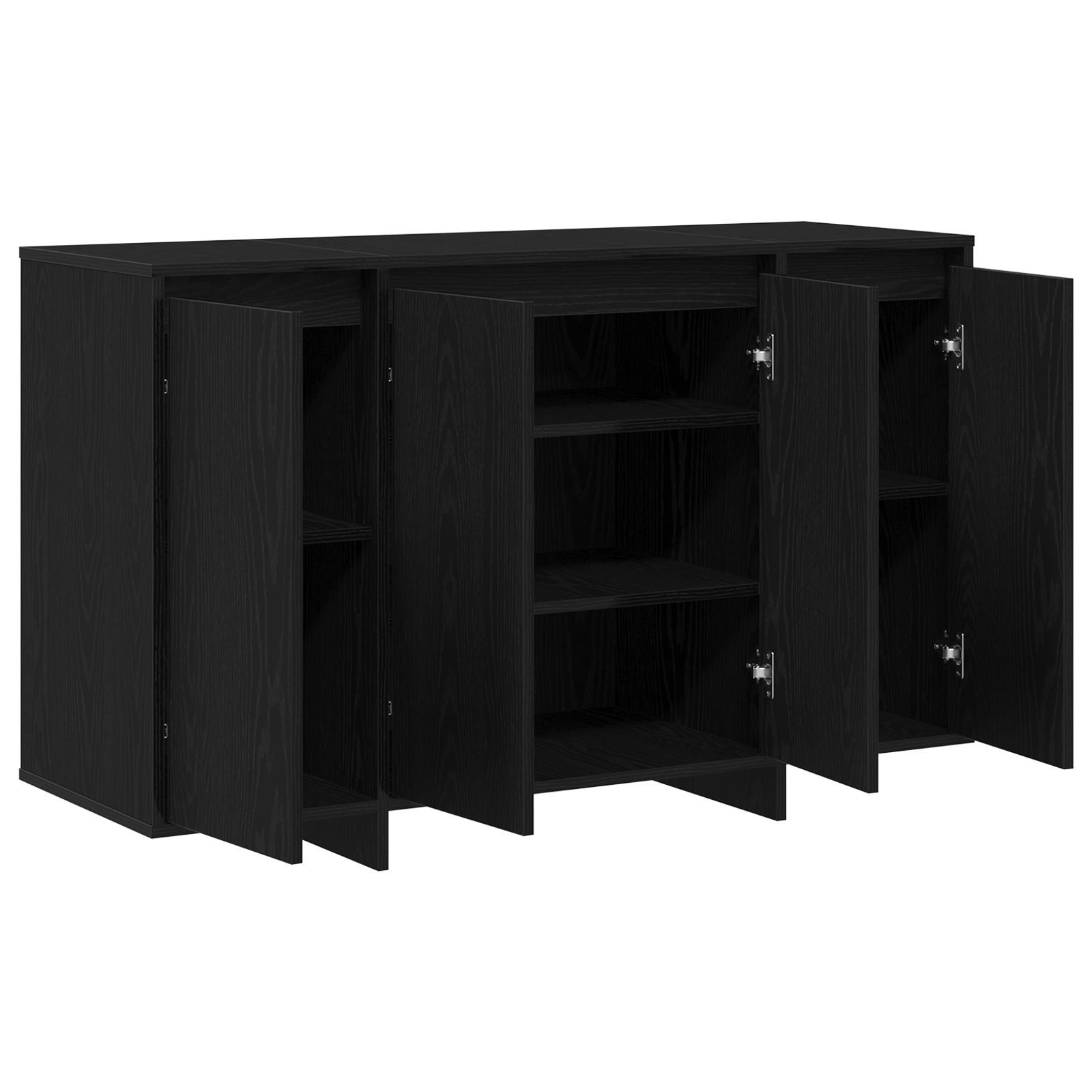 Black Oak Sideboard Black oak Wood 120 x 41 x 75 cm - Image 5