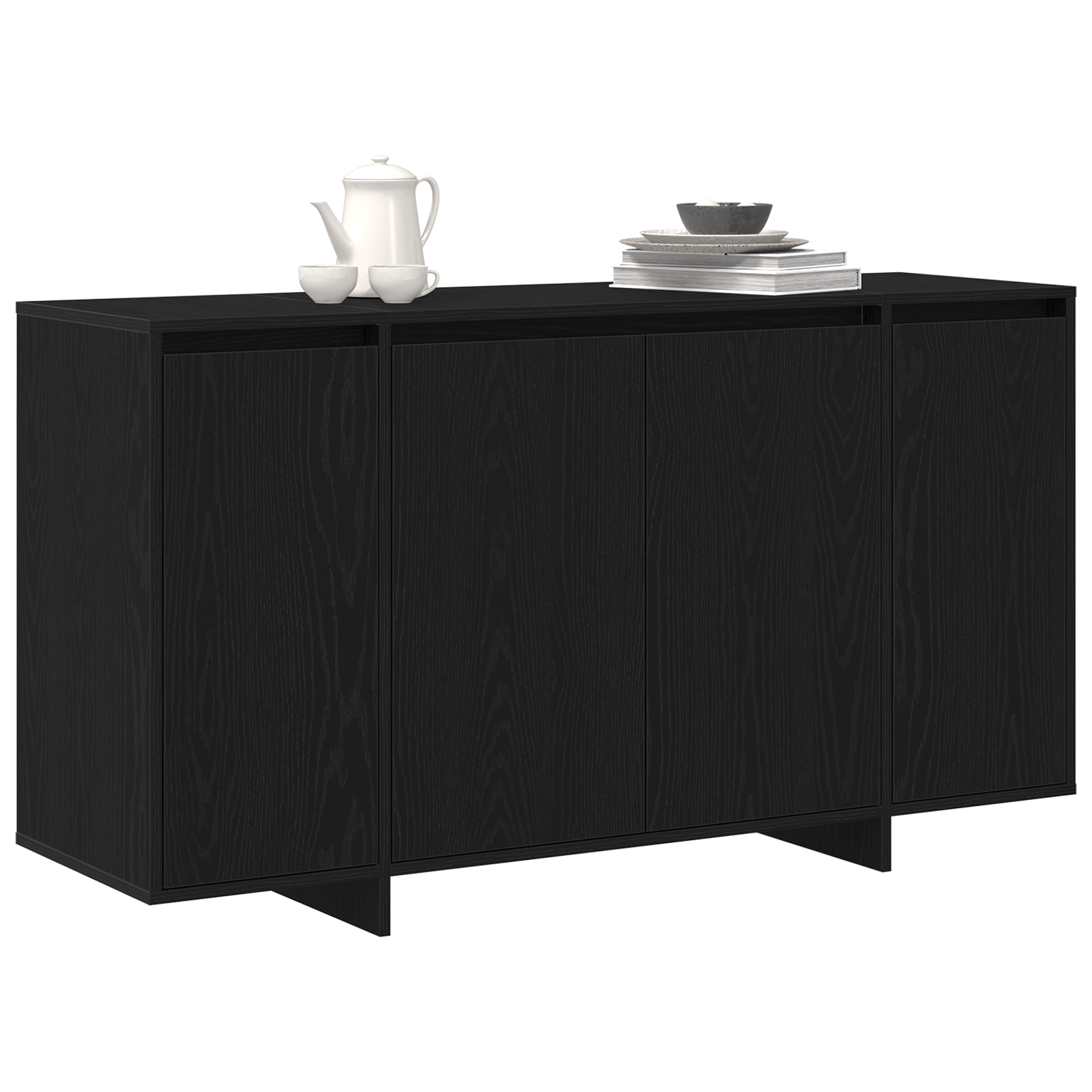 Black Oak Sideboard Black oak Wood 120 x 41 x 75 cm - Image 3