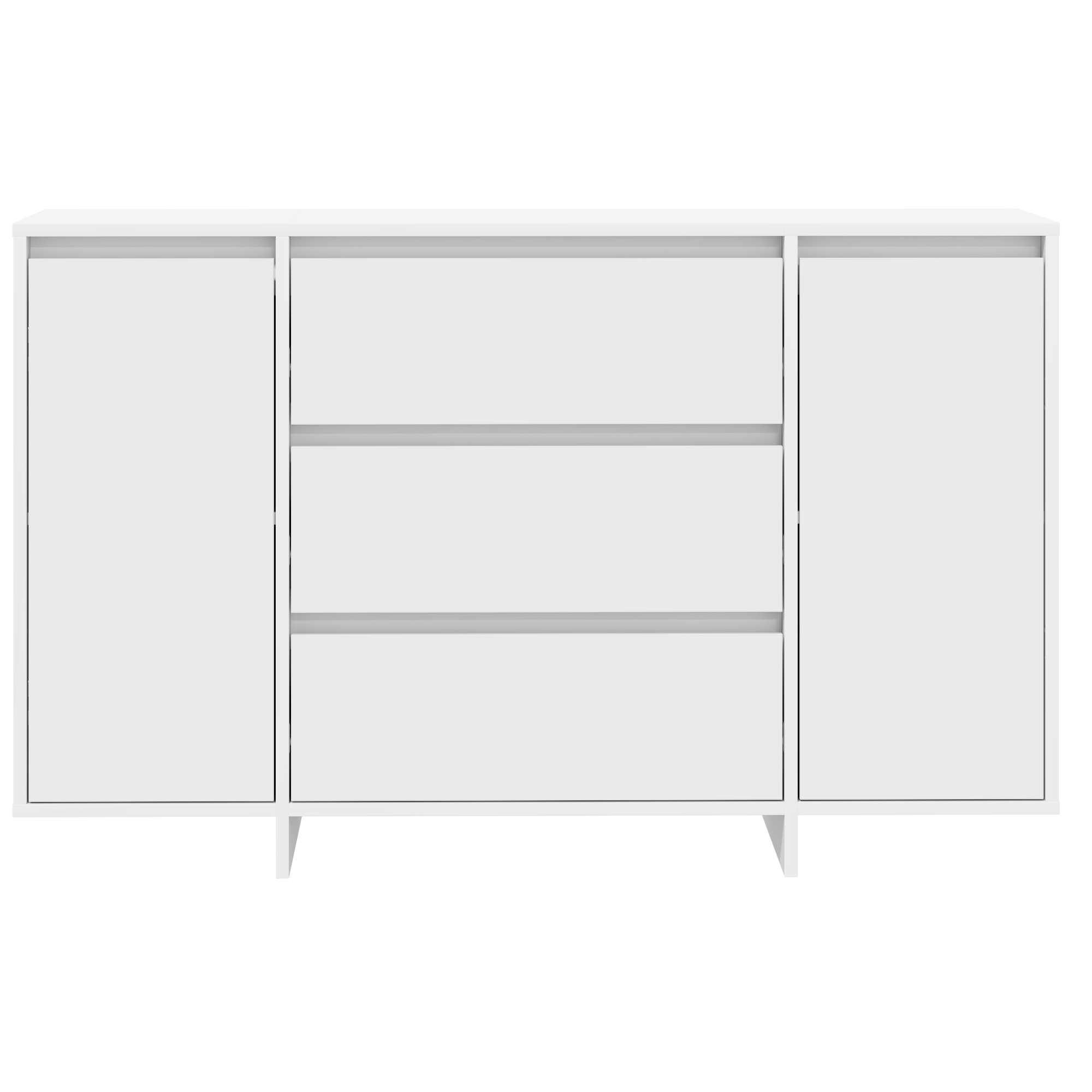 Sideboard White 120x41x75 cm Engineered Wood - Image 6