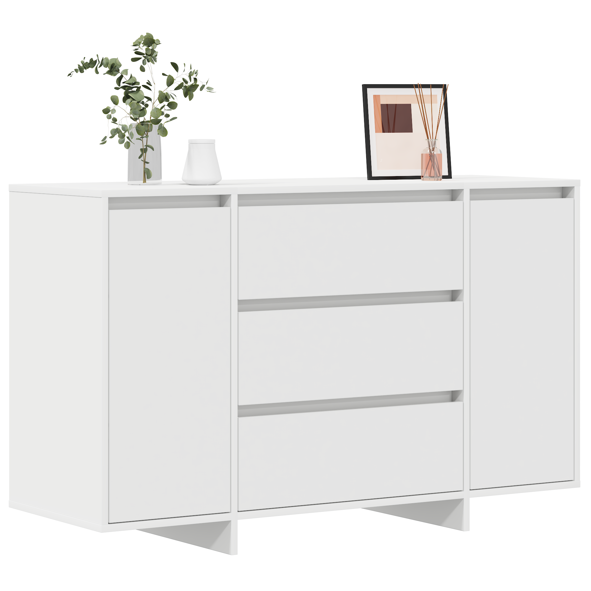 Thumbnail - vidaXL Sideboard Weiß 120x41x75 cm Holzwerkstoff