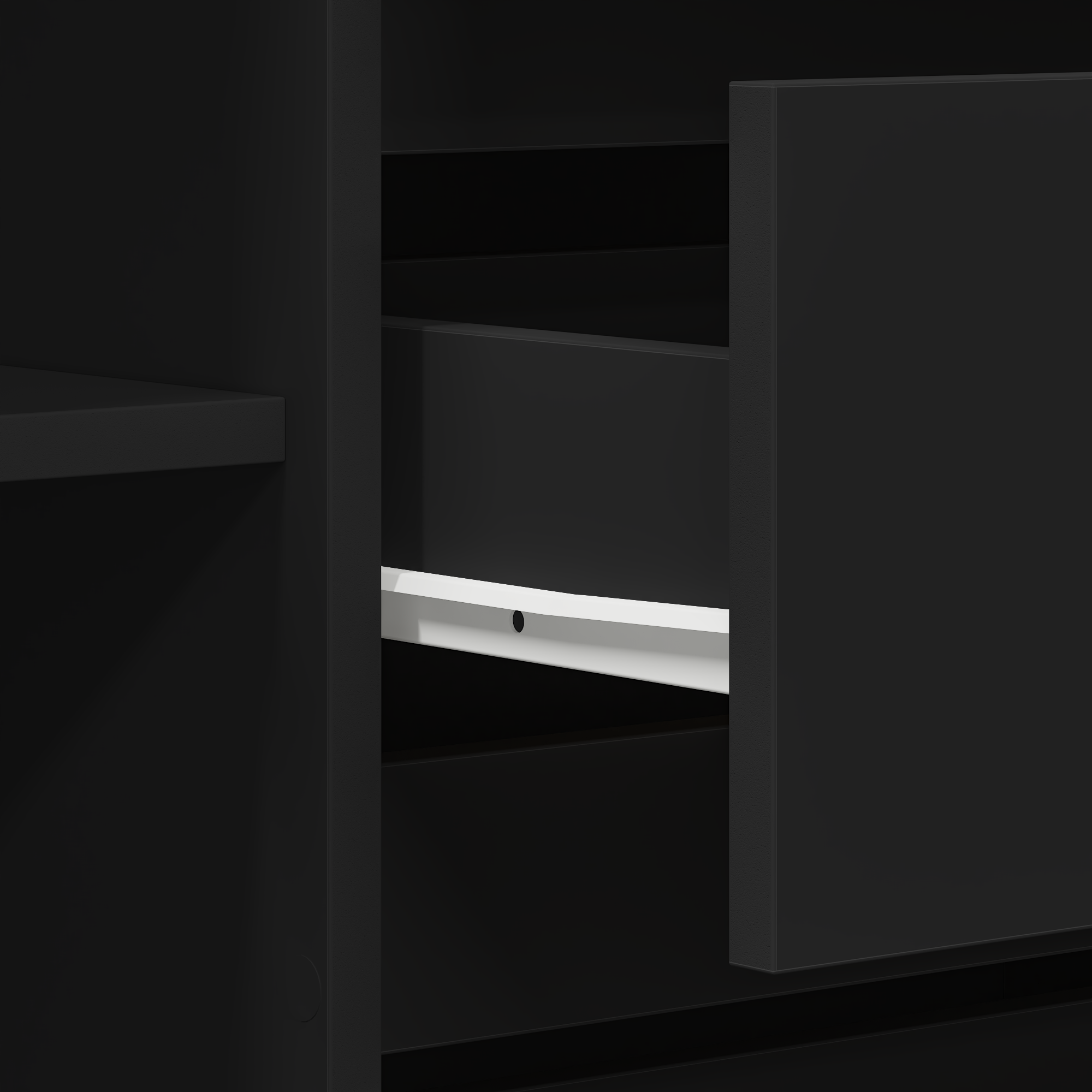 Sideboard Black 120x41x75 cm Engineered Wood - Image 11