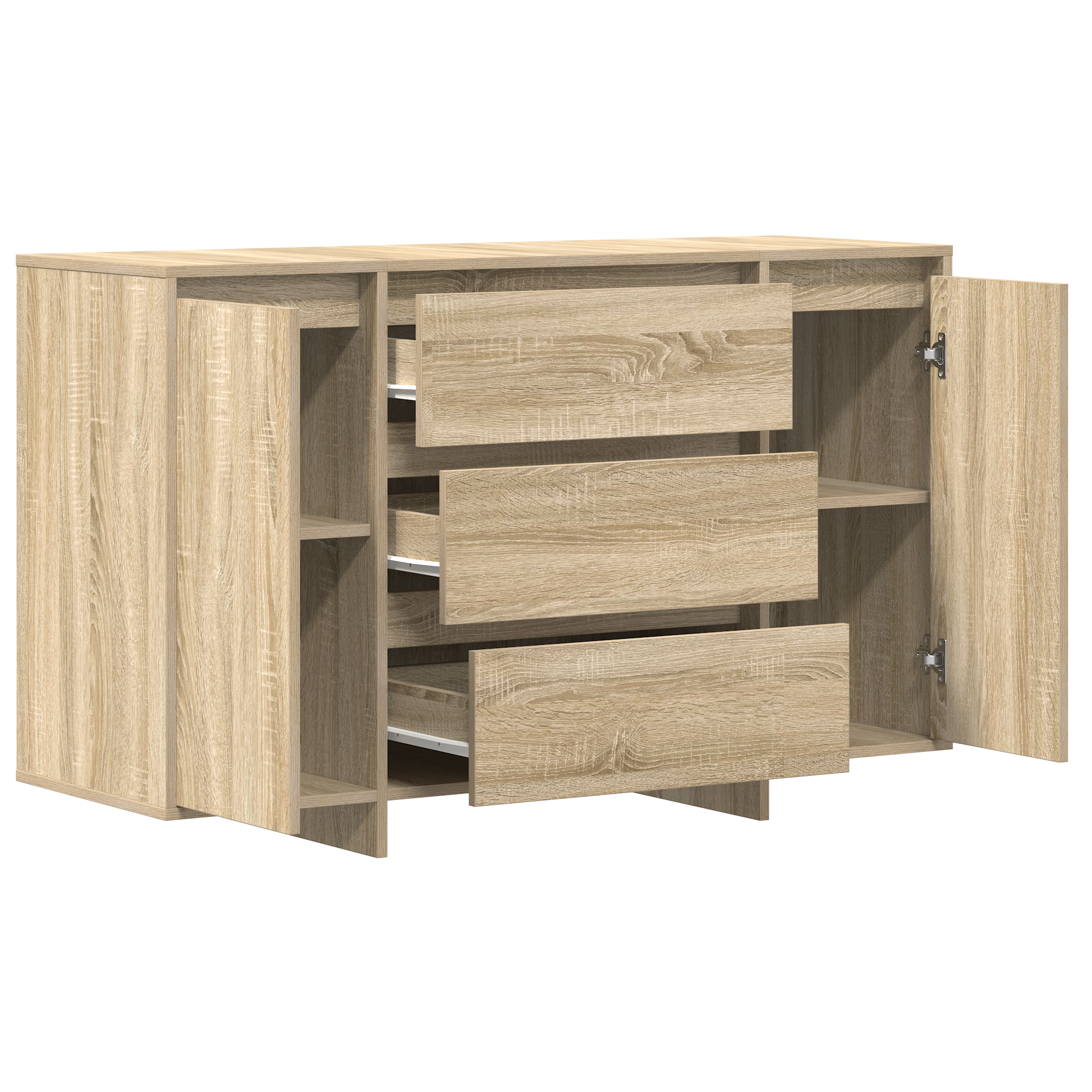 Sideboard Sonoma Oak 120x41x75 cm Engineered Wood - Image 5