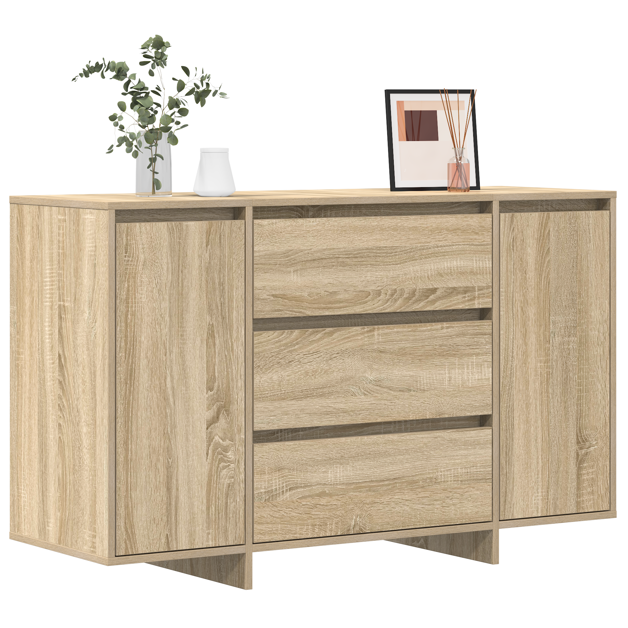 Sideboard Sonoma Oak 120x41x75 cm Engineered Wood - Image 3