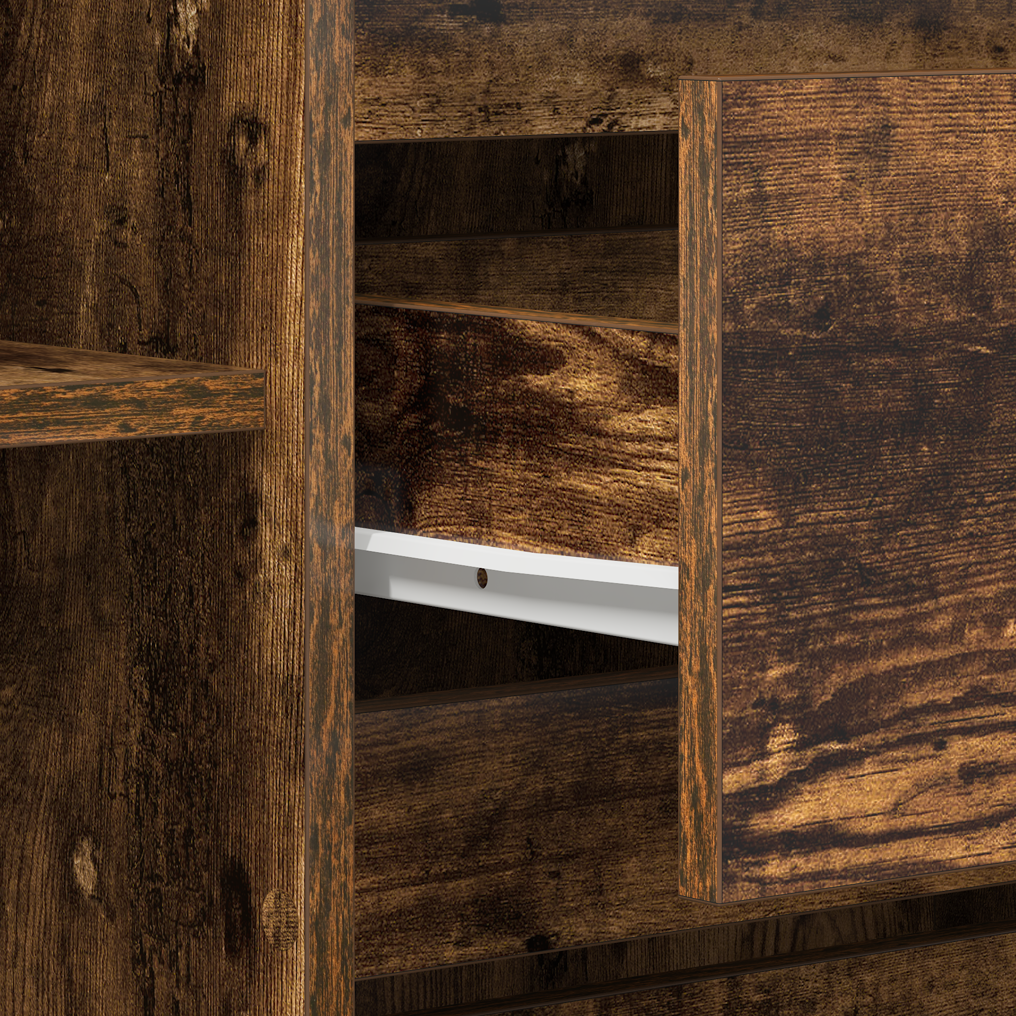 Sideboard Smoked Oak 120x41x75 cm Engineered Wood - Image 11