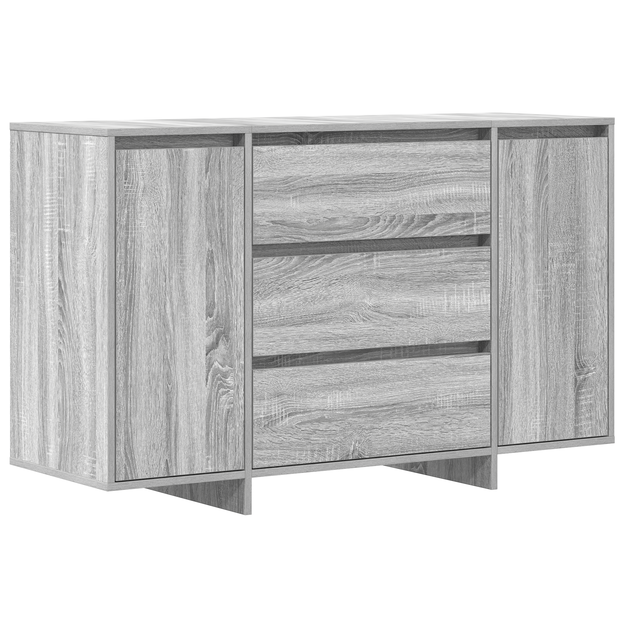 Sideboard Grey Sonoma 120x41x75 cm Engineered Wood - Image 2