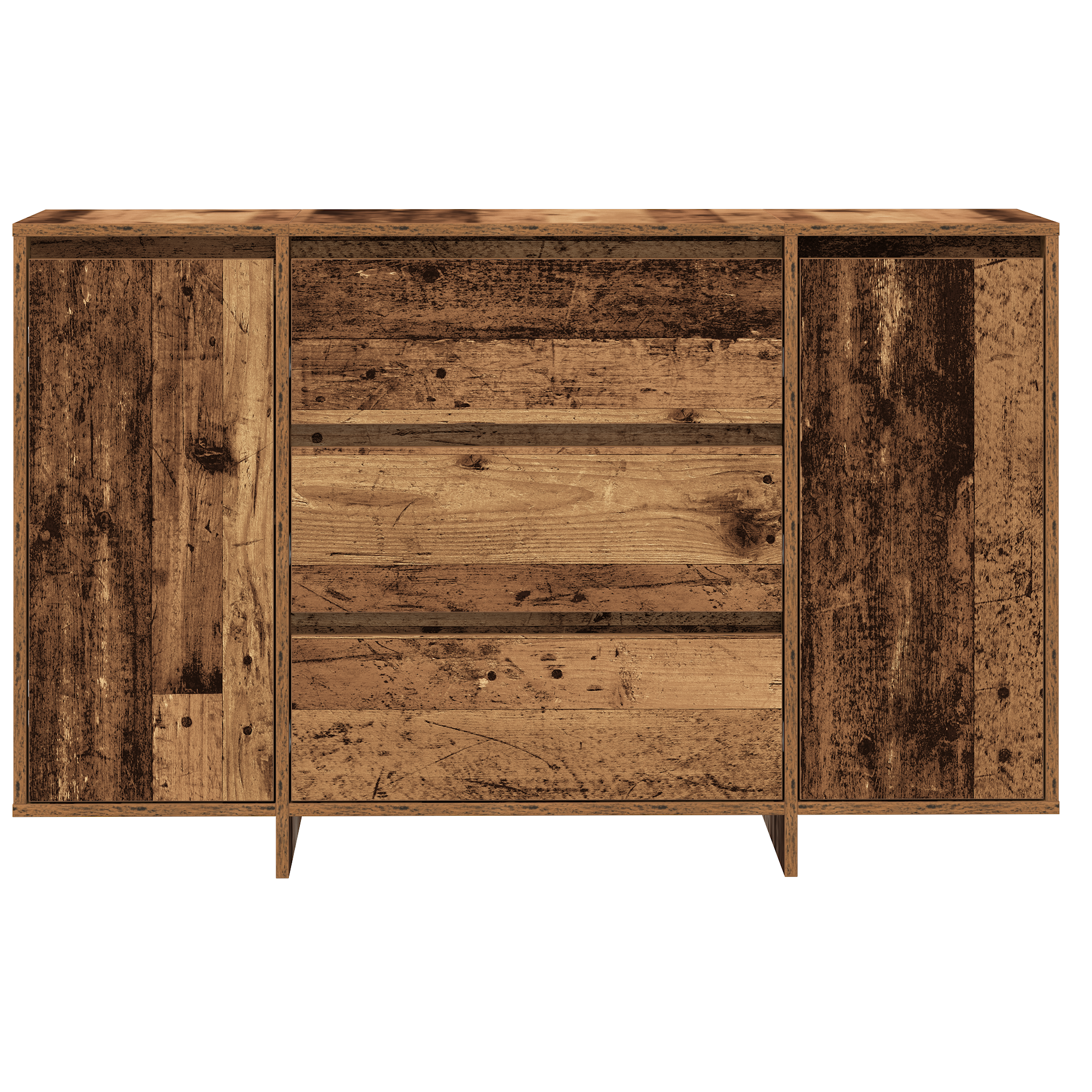 Sideboard Old Wood 120x41x75 cm Engineered Wood - Image 6