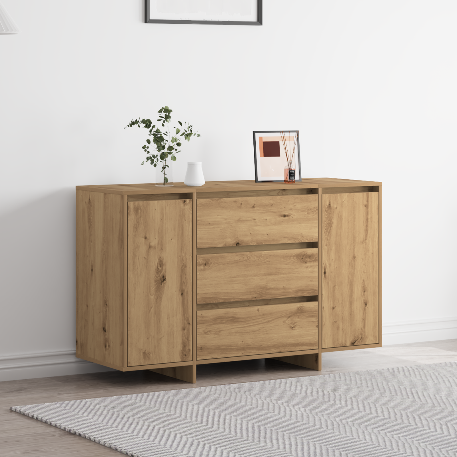 Sideboard Artisan Oak 120x41x75 cm Engineered Wood