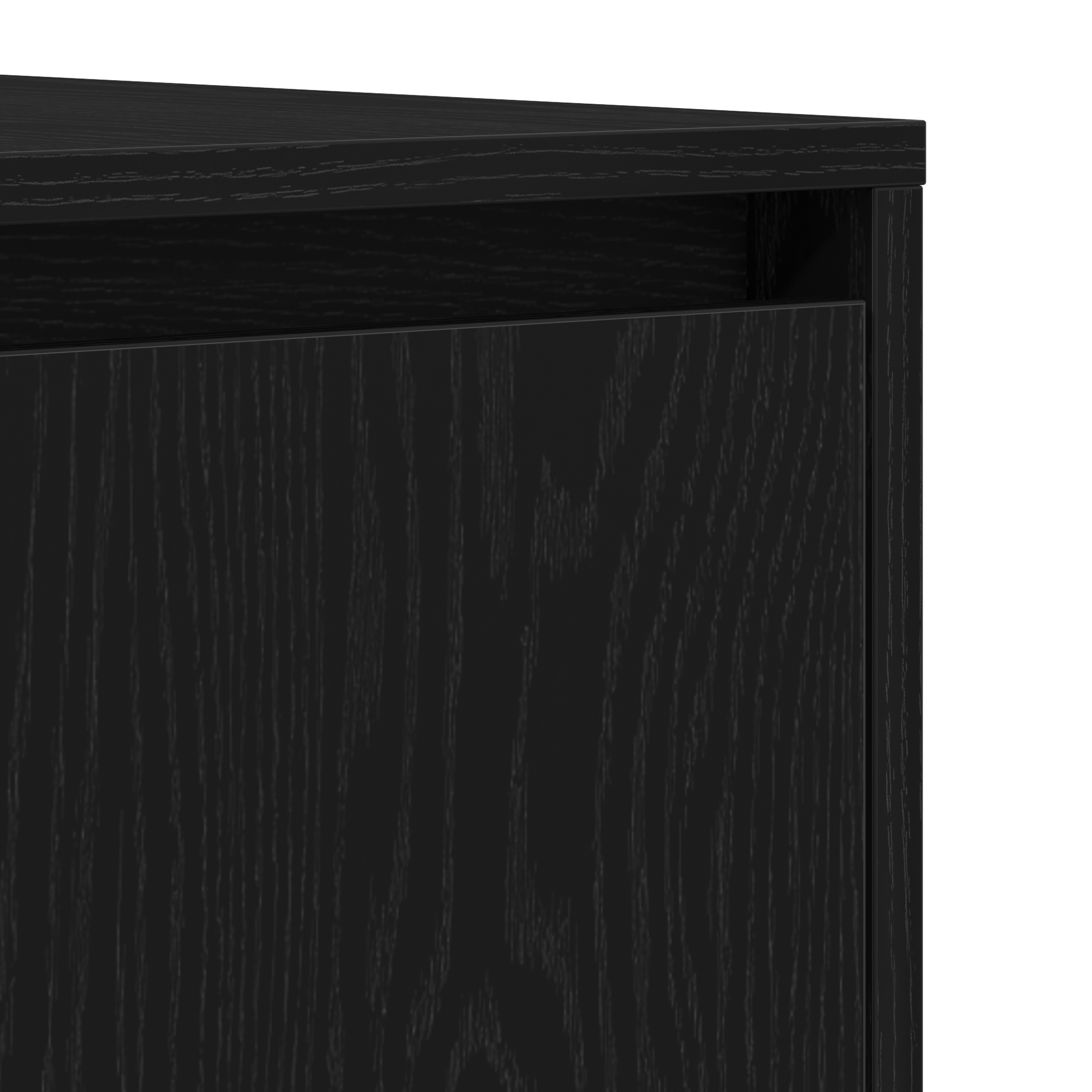 Sideboard Black Oak 120x41x75 cm Engineered Wood - Image 9