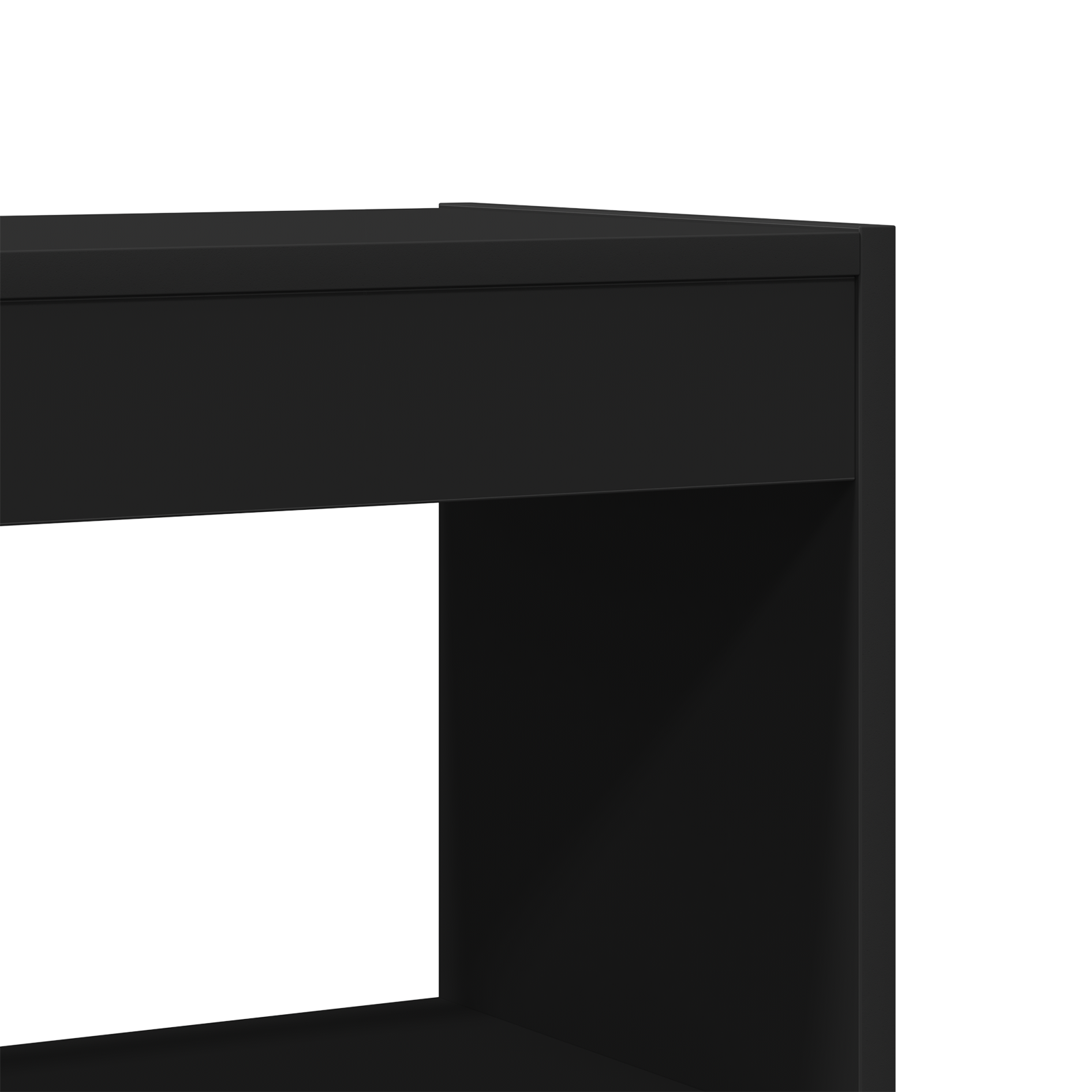 Black Bookshelf Black Wood 80 x 30 x 198 cm Shelving - Image 8