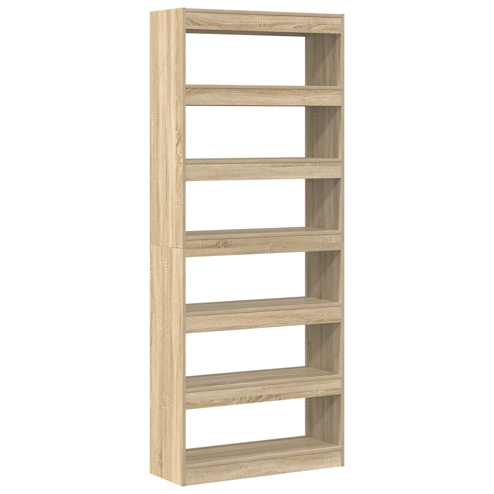 Sonoma Oak Bookshelf Sonoma oak Engineered wood 80 x 30 x 198 cm - Image 2