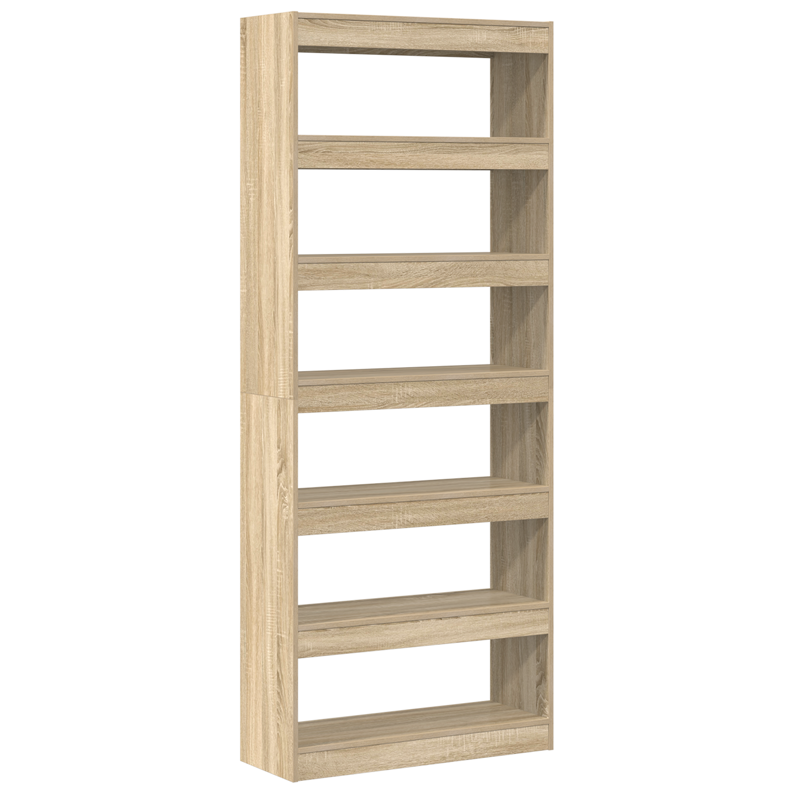 Sonoma Oak Bookshelf Sonoma oak Engineered wood 80 x 30 x 198 cm - Image 7