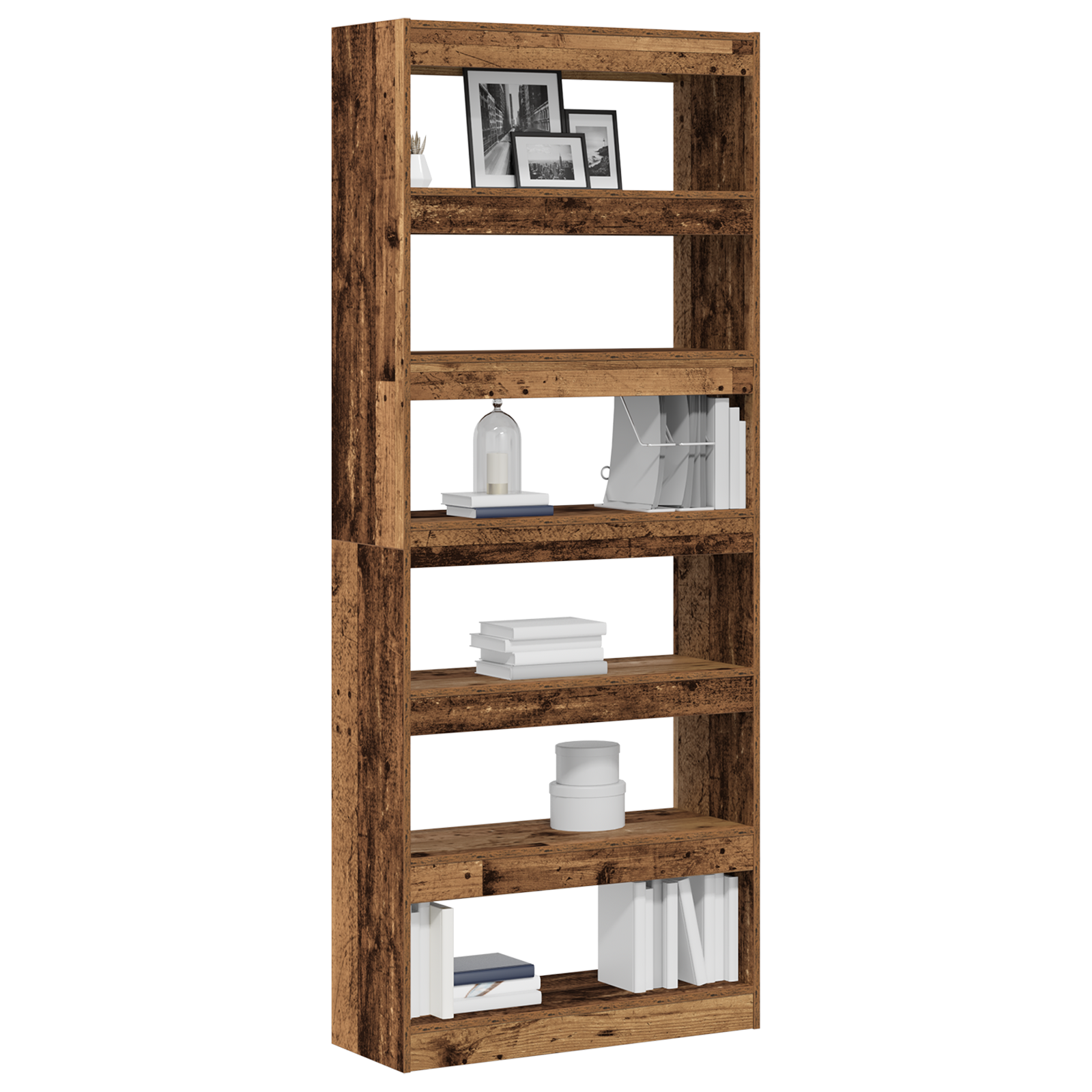 Old Wood Bookshelf Old Wood Engineered wood 80 x 30 x 198 cm - Image 3