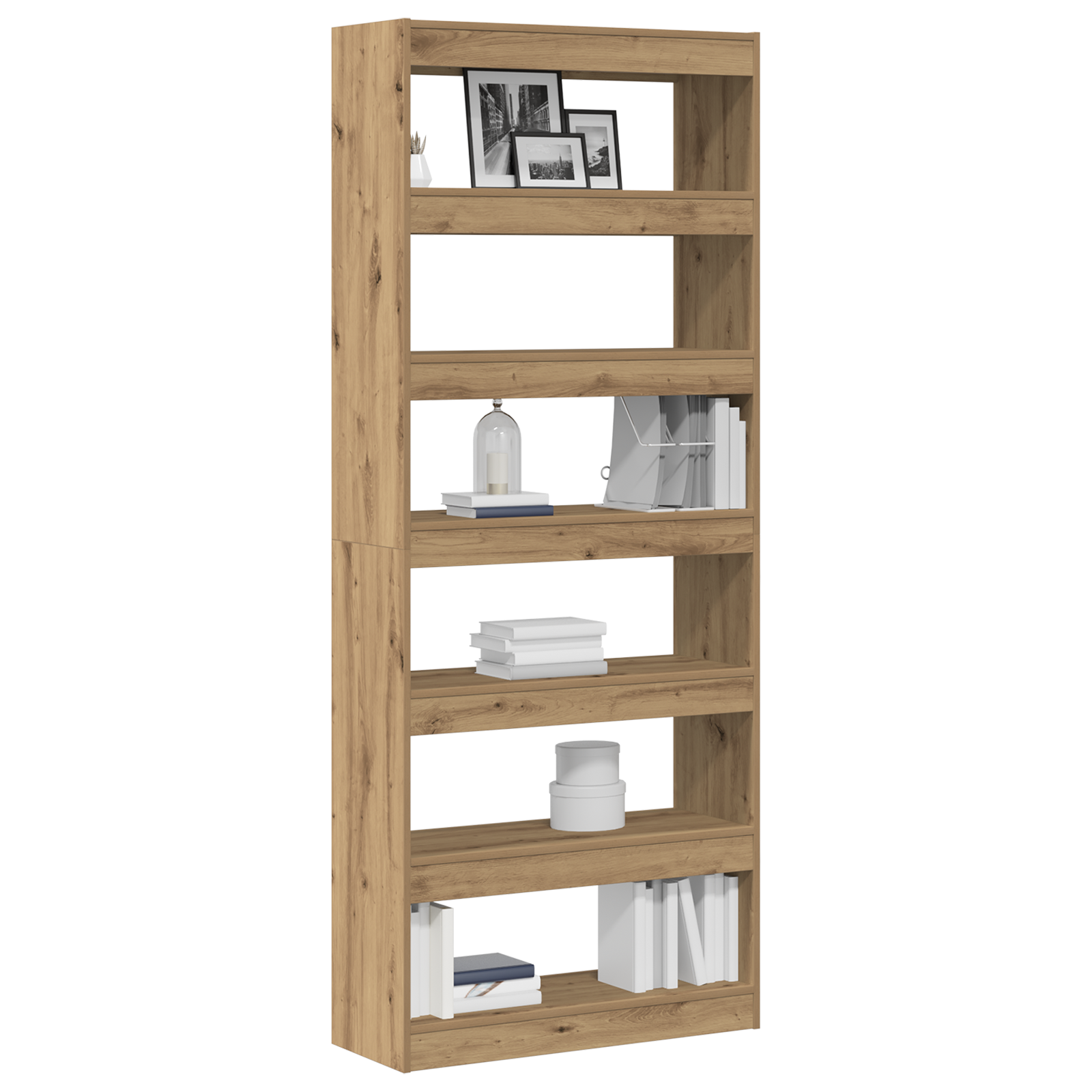Artisan Oak Bookshelf Artisan oak Engineered wood 80 x 30 x 198 cm - Image 3