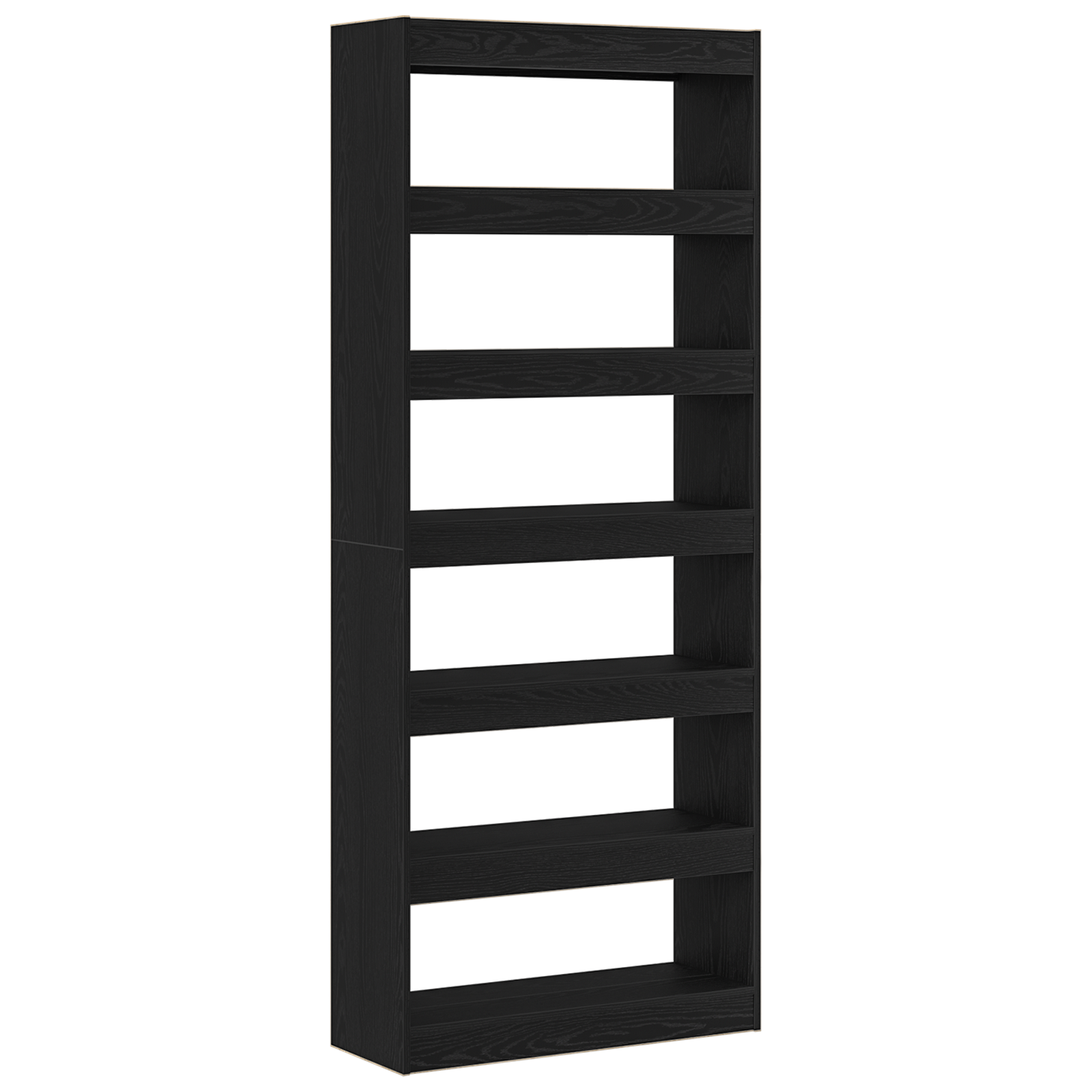 Black Oak Bookshelf Black oak Engineered Wood 80 x 30 x 198 cm - Image 7