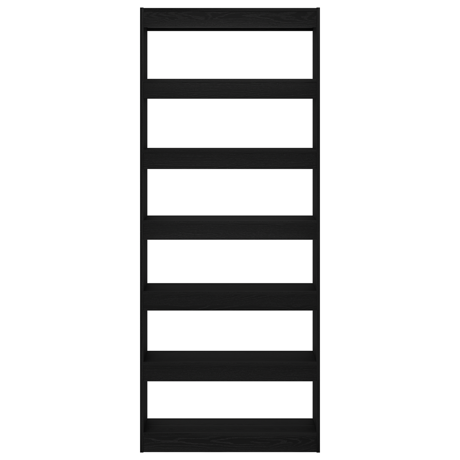 Black Oak Bookshelf Black oak Engineered Wood 80 x 30 x 198 cm - Image 5