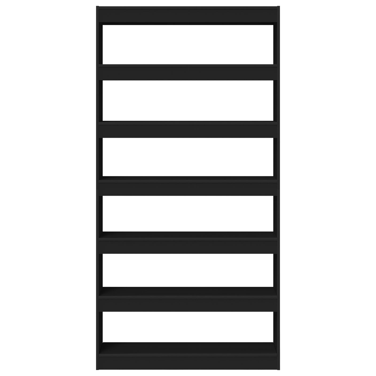 Bookcase Black Engineered wood 100 x 30 x 198 cm Bookshelf - Image 5