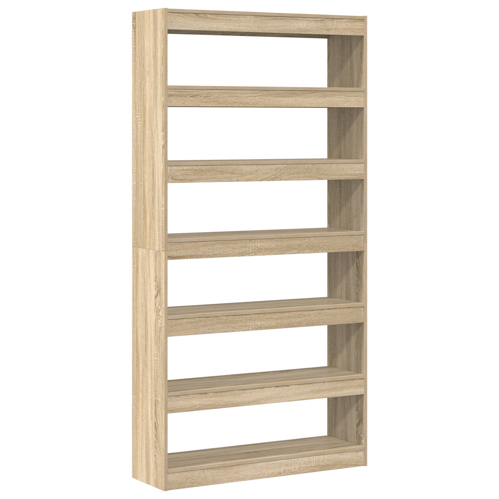 Bookcase Sonoma Oak Engineered Wood 100 x 30 x 198 cm Shelving - Image 7