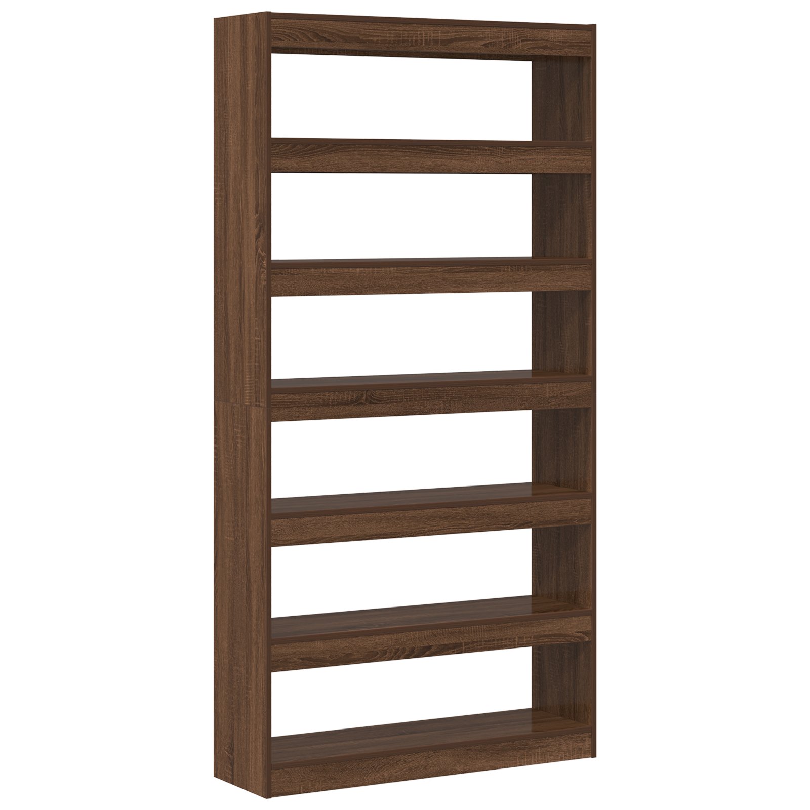 Bookcase Brown oak Engineered wood 100 x 30 x 198 cm - Image 2