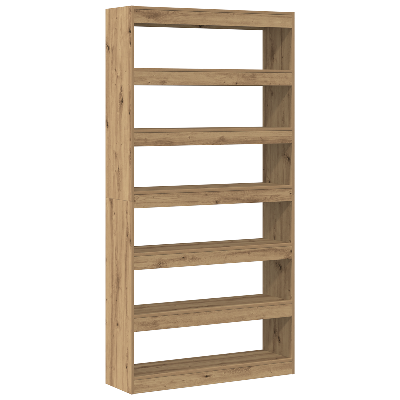 Bookcase Artisan oak Solid wood 100 x 30 x 198 cm Bookshelves - Image 2
