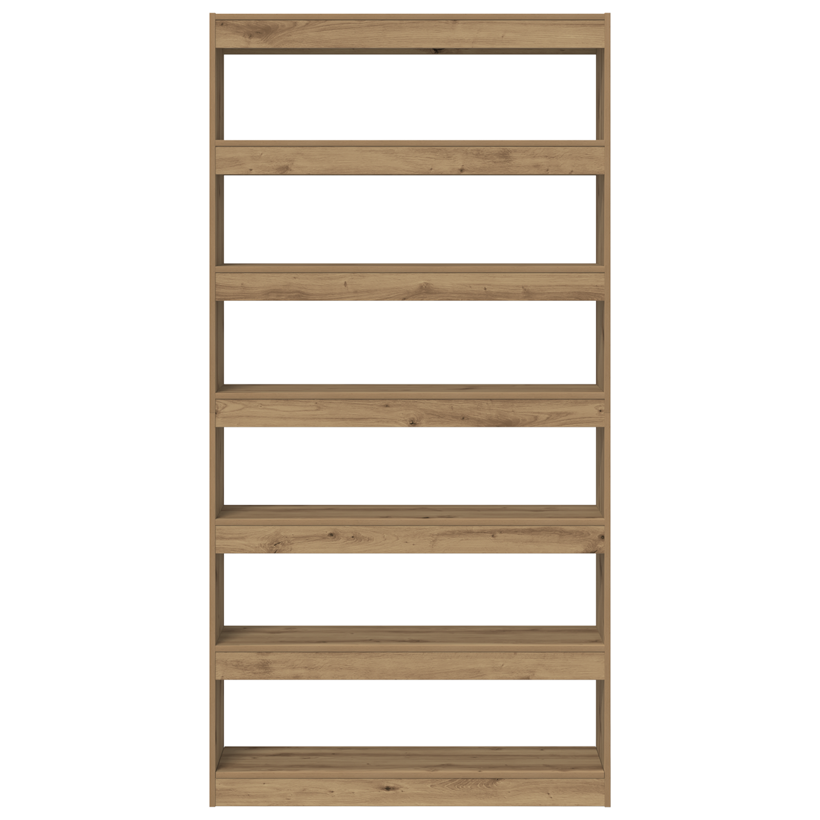Bookcase Artisan oak Solid wood 100 x 30 x 198 cm Bookshelves - Image 5