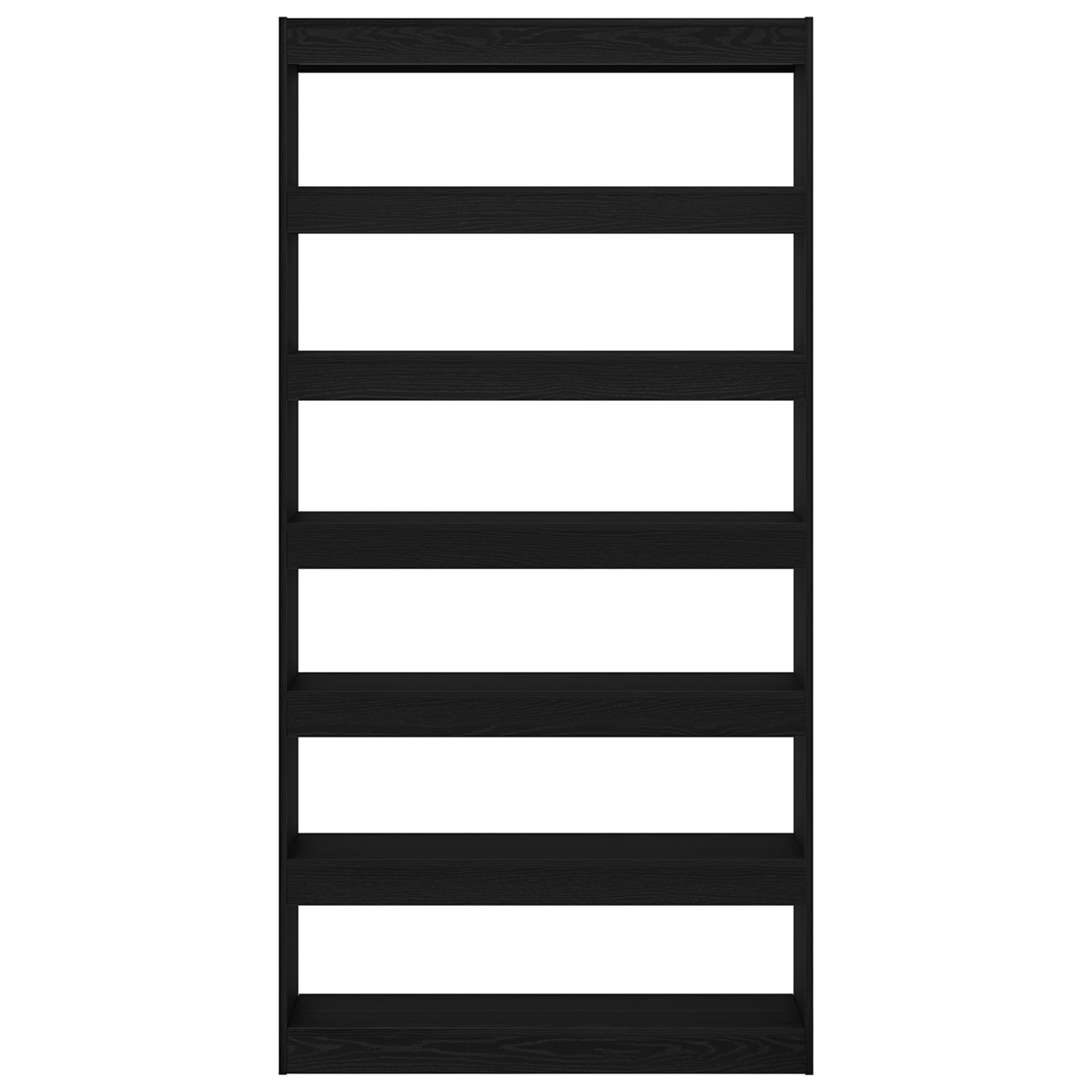 Bookcase Black oak Engineered wood 100 x 30 x 198 cm Shelving - Image 5