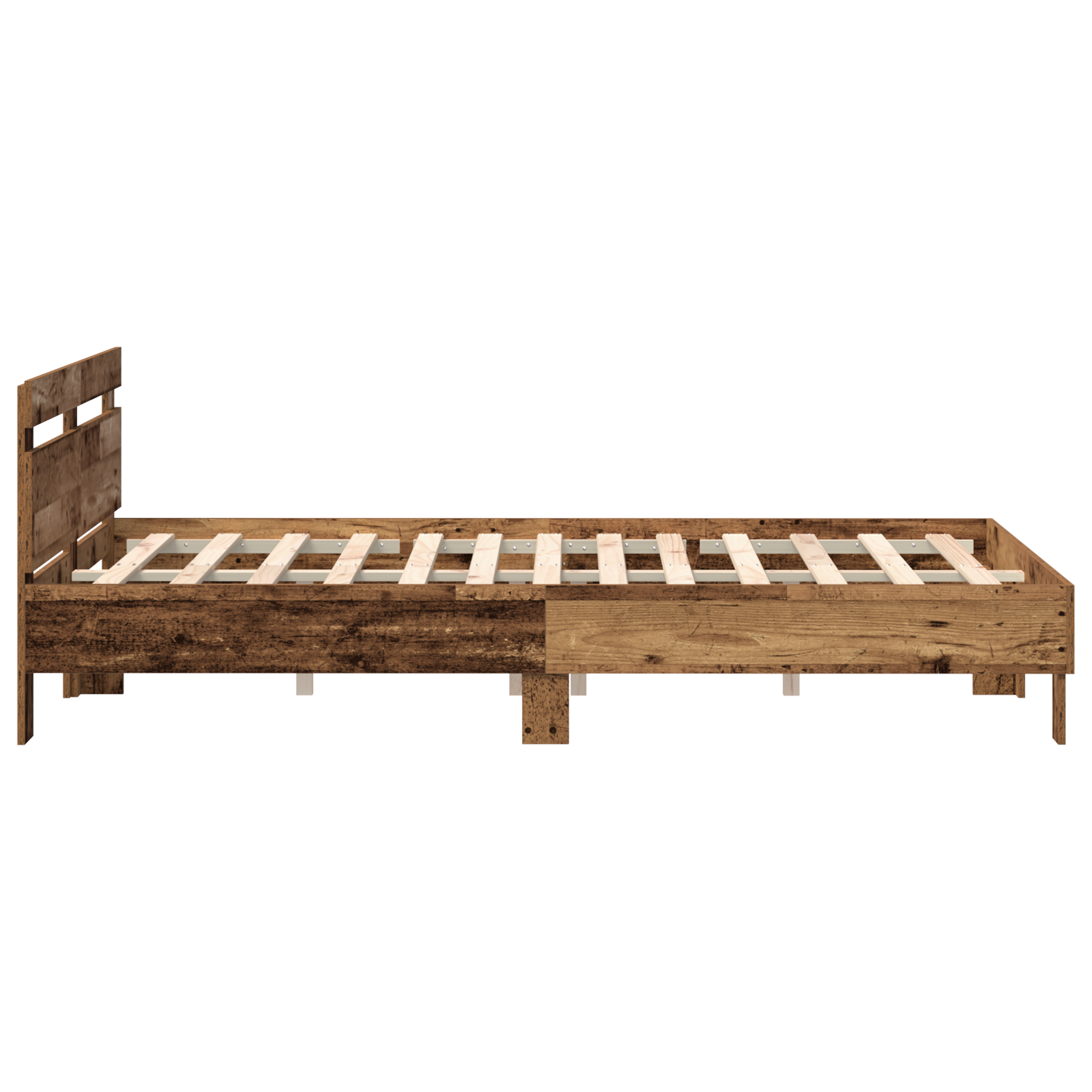 Wood Bed Frame Old wood Solid Reclaimed Wood 160 x 200 cm Durable - Image 7
