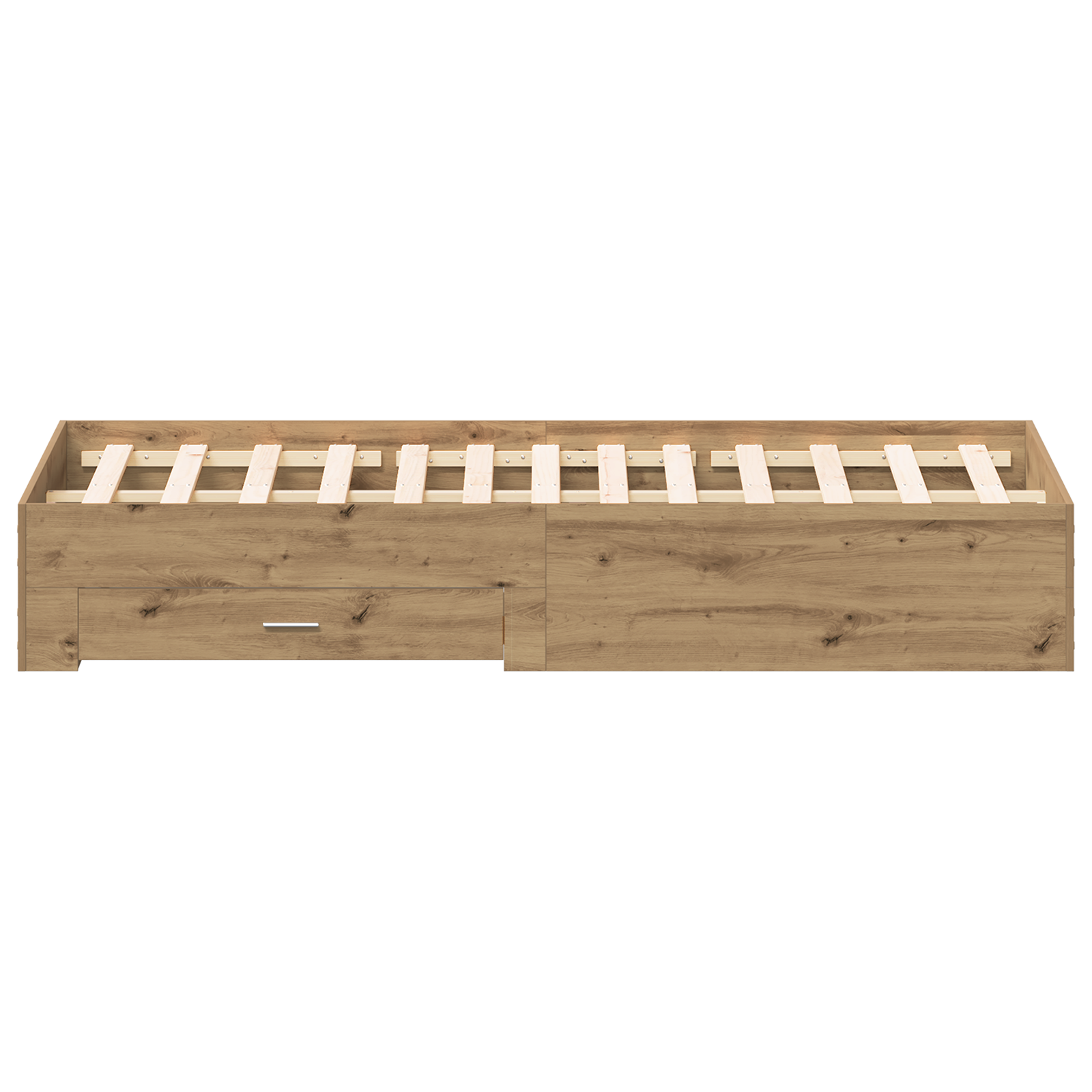 Bed Frame with Drawers Artisan Oak 180x200 cm Engineered Wood - Image 7