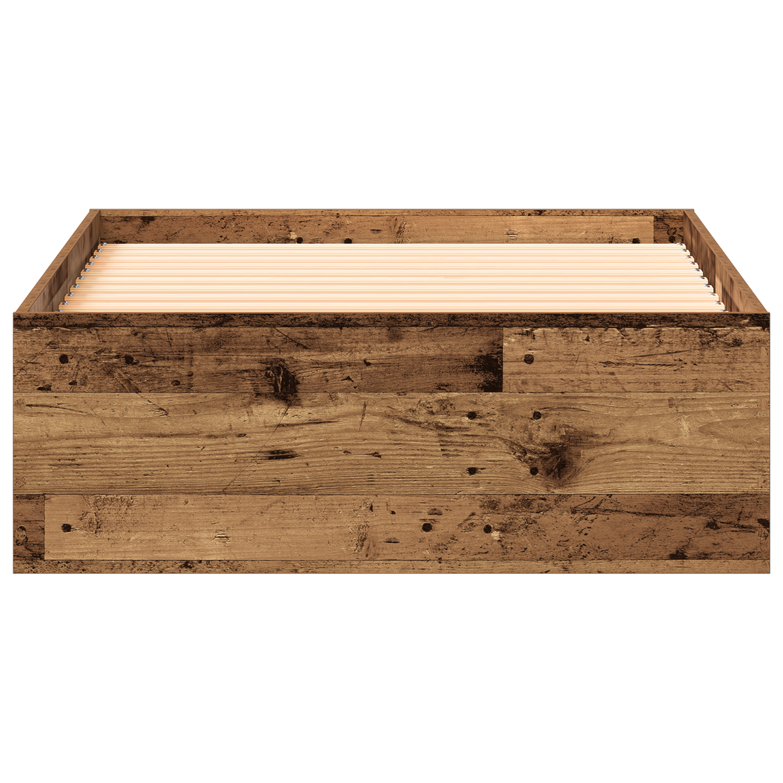 Bed Frame Old Wood 90x200 cm Engineered Wood - Image 6