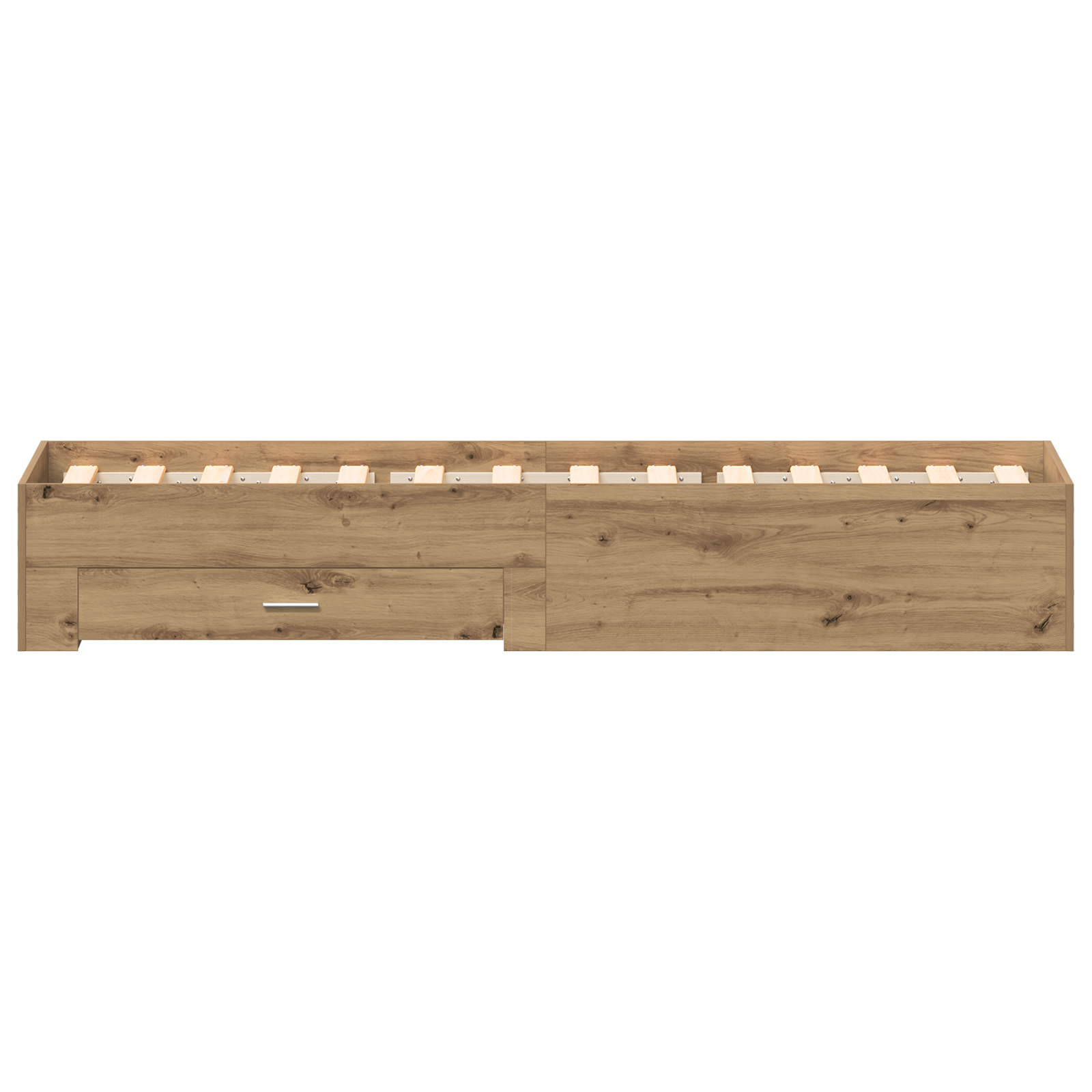 Bed Frame Artisan Oak 90x200 cm Engineered Wood - Image 7