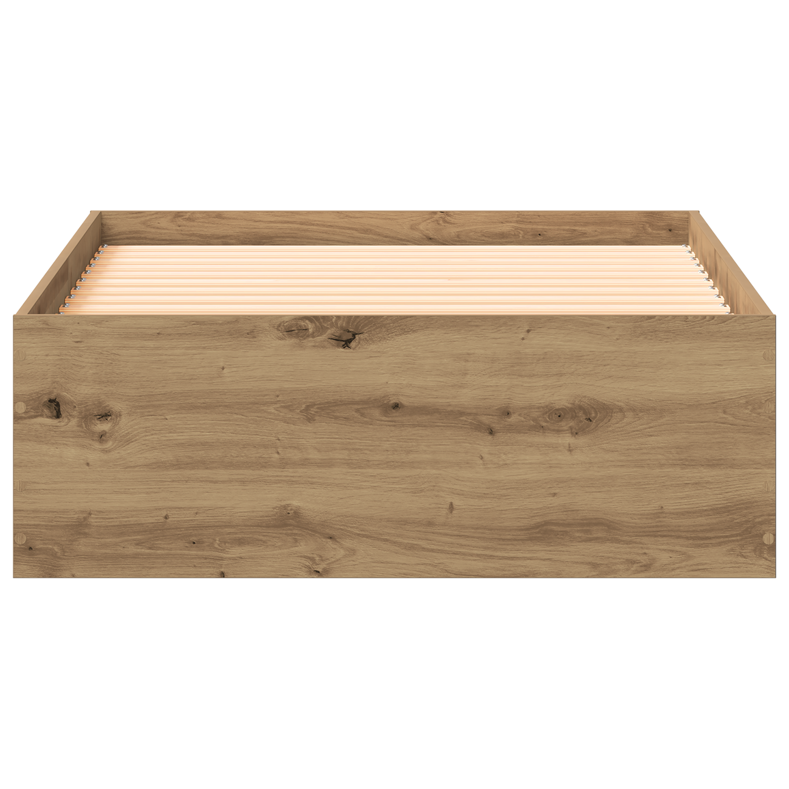 Bed Frame Artisan Oak 90x190 cm Engineered Wood - Image 6