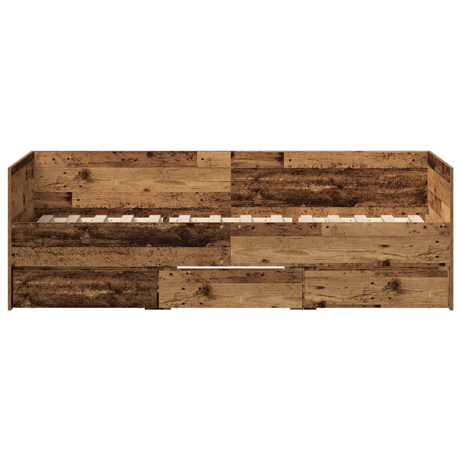 Rustic Daybed Old wood Engineered wood 90 x 200 cm Durable - Image 6