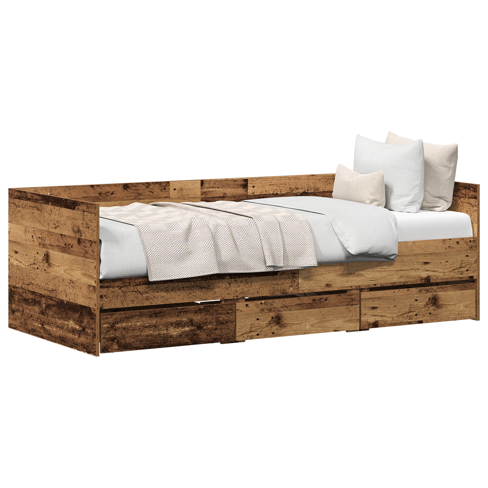 Daybed Old Wood Engineered Wood 90 x 190 cm Sturdy Daybed - Image 2