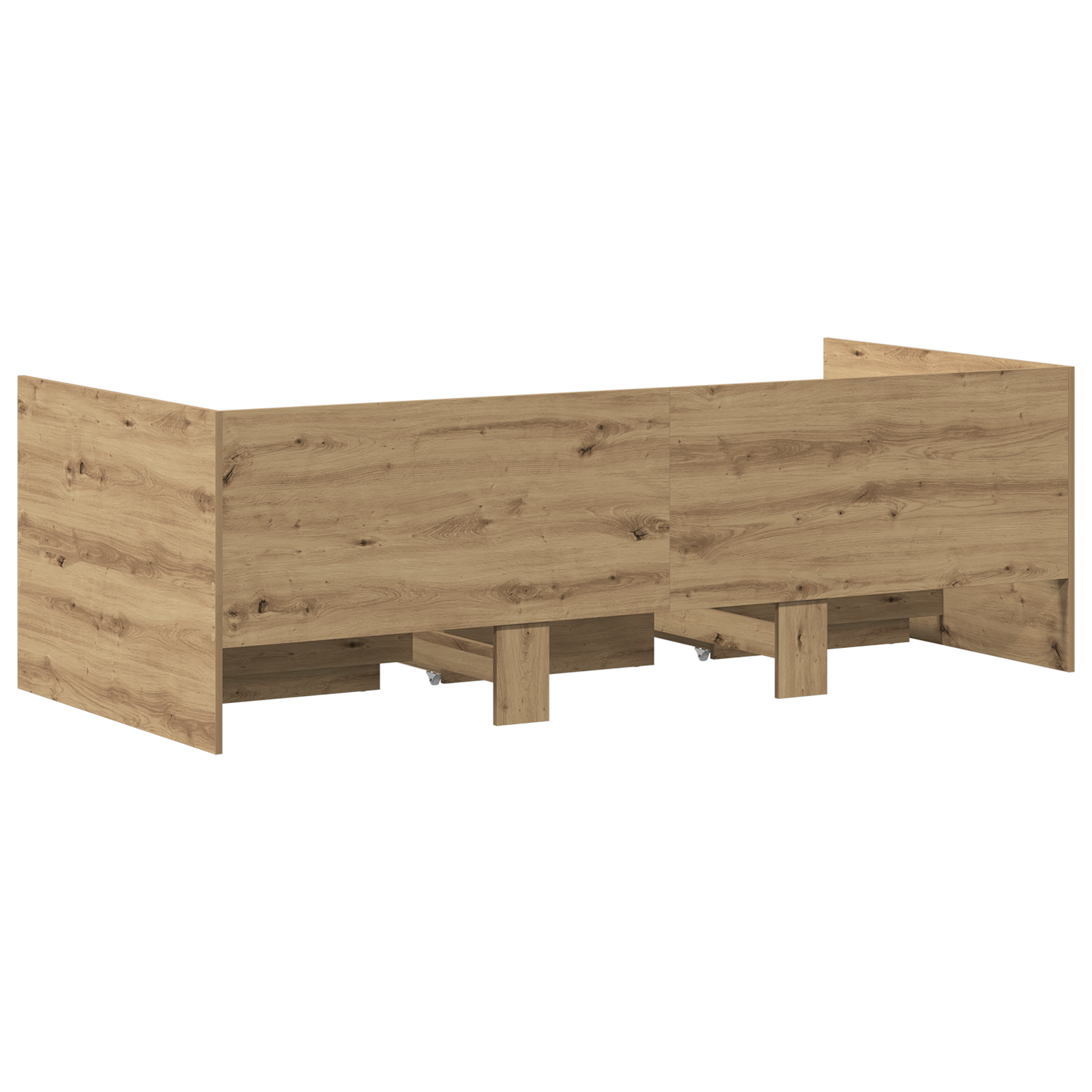 Daybed Artisan oak Engineered wood 90 x 190 cm Durable Daybed - Image 8