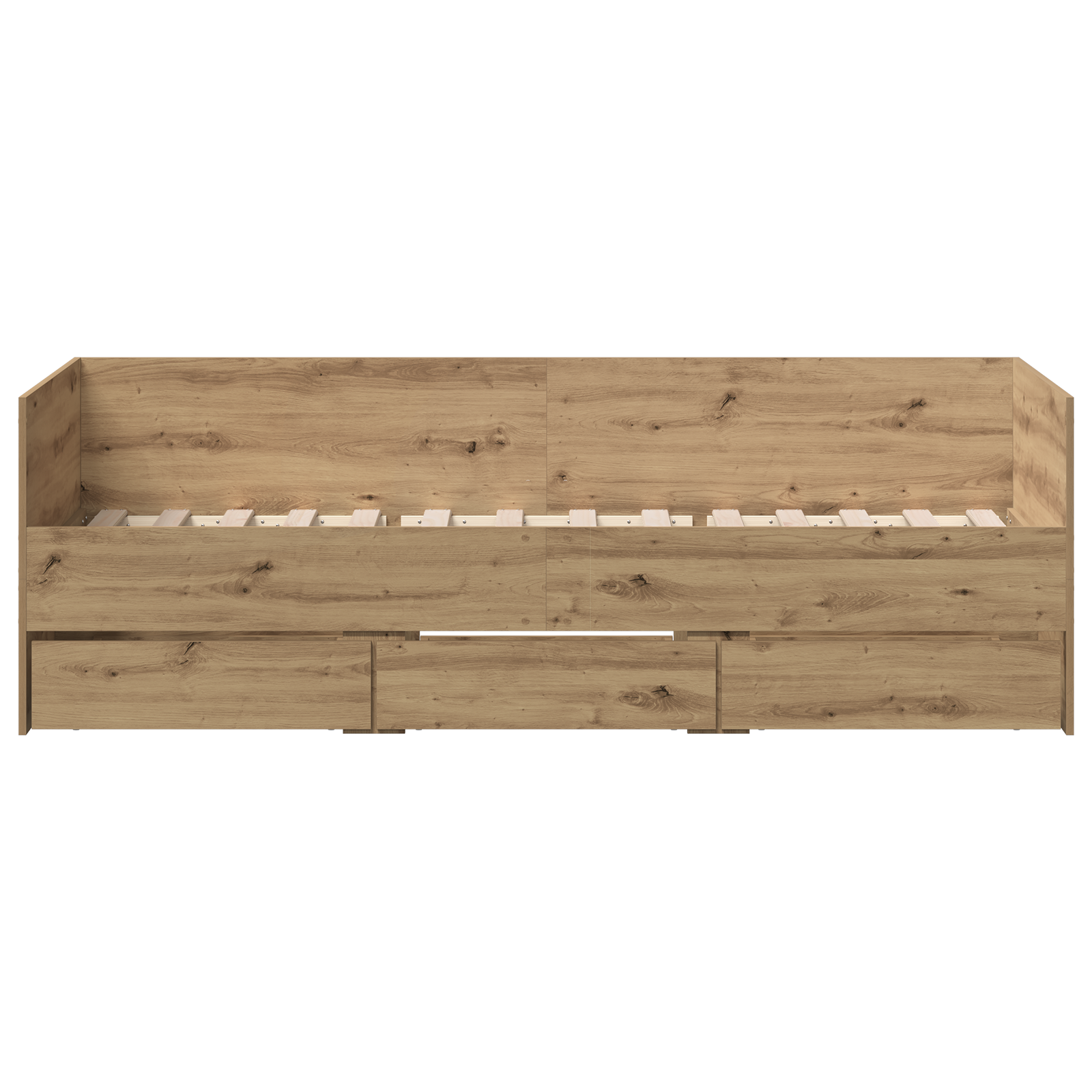 Daybed Artisan oak Engineered wood 90 x 190 cm Durable Daybed - Image 6