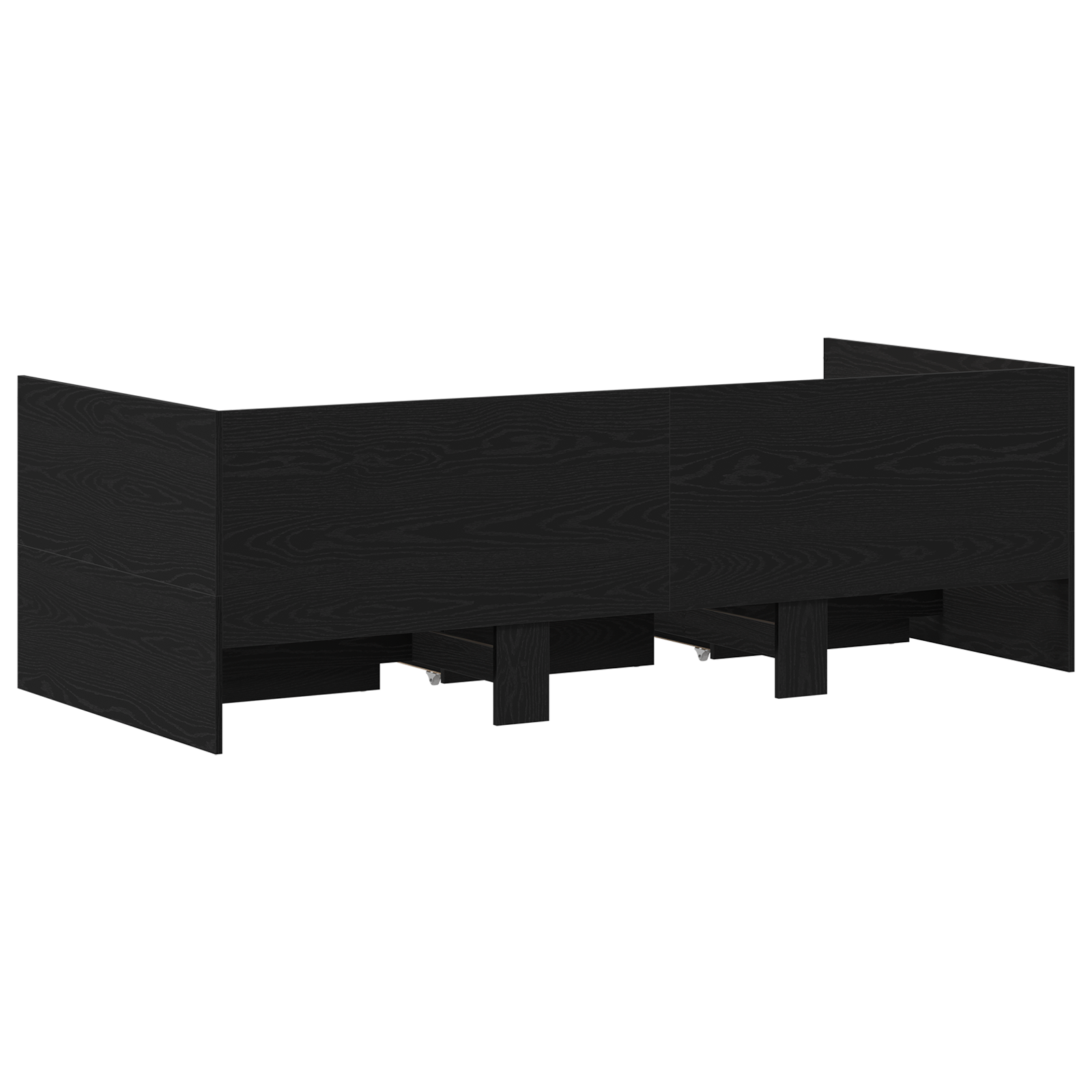 Daybed Black oak Engineered wood 90 x 190 cm Durable Daybed - Image 8
