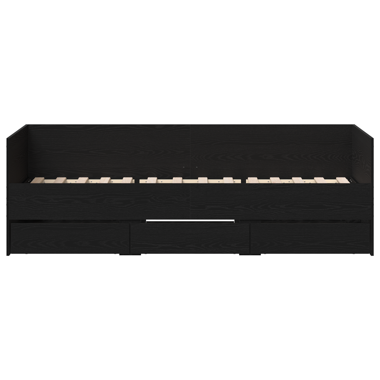 Daybed Black oak Engineered wood 90 x 190 cm Durable Daybed - Image 6
