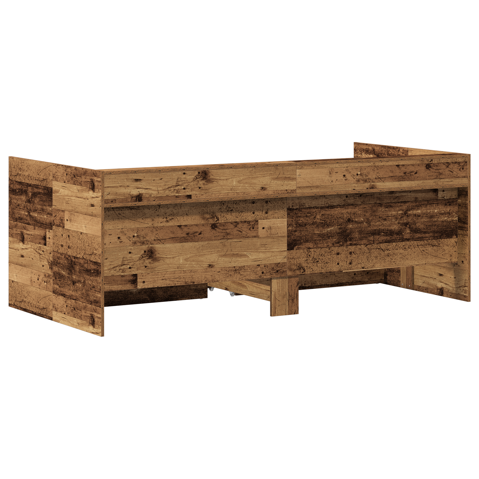 Daybed with Drawers Old wood Engineered wood 90 x 200 cm Durable - Image 8