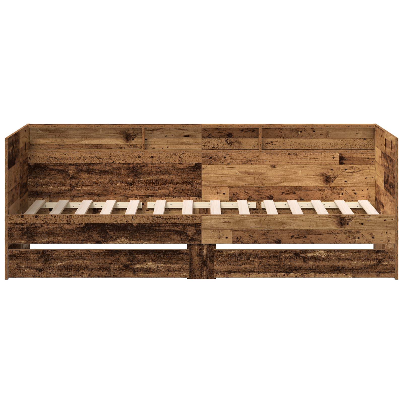 Daybed with Drawers Old wood Engineered wood 90 x 200 cm Durable - Image 6