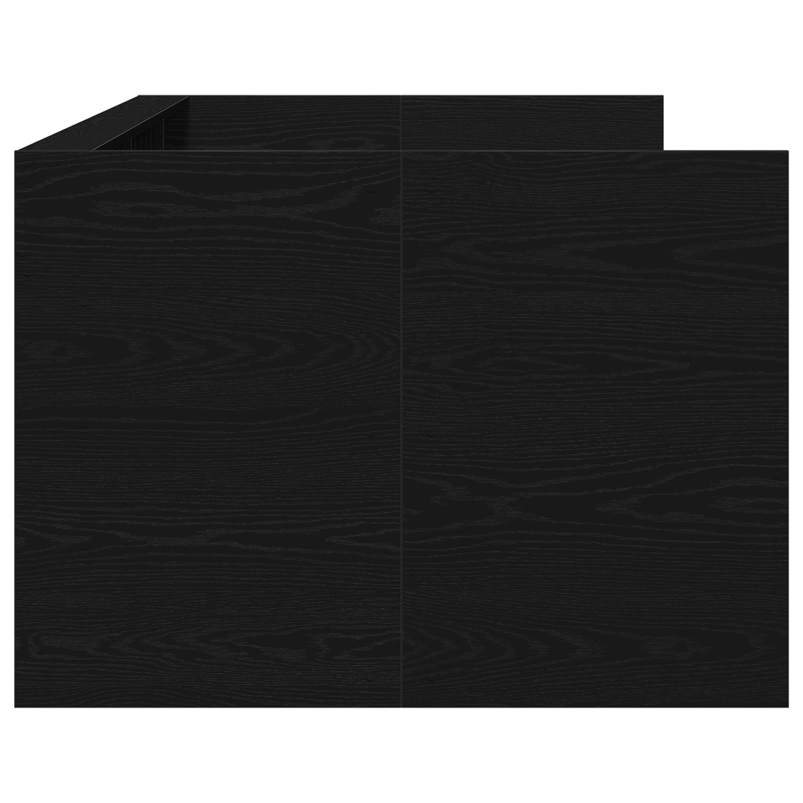 Black Oak Daybed with Drawers Black oak Engineered wood 90 x 200 cm - Image 7