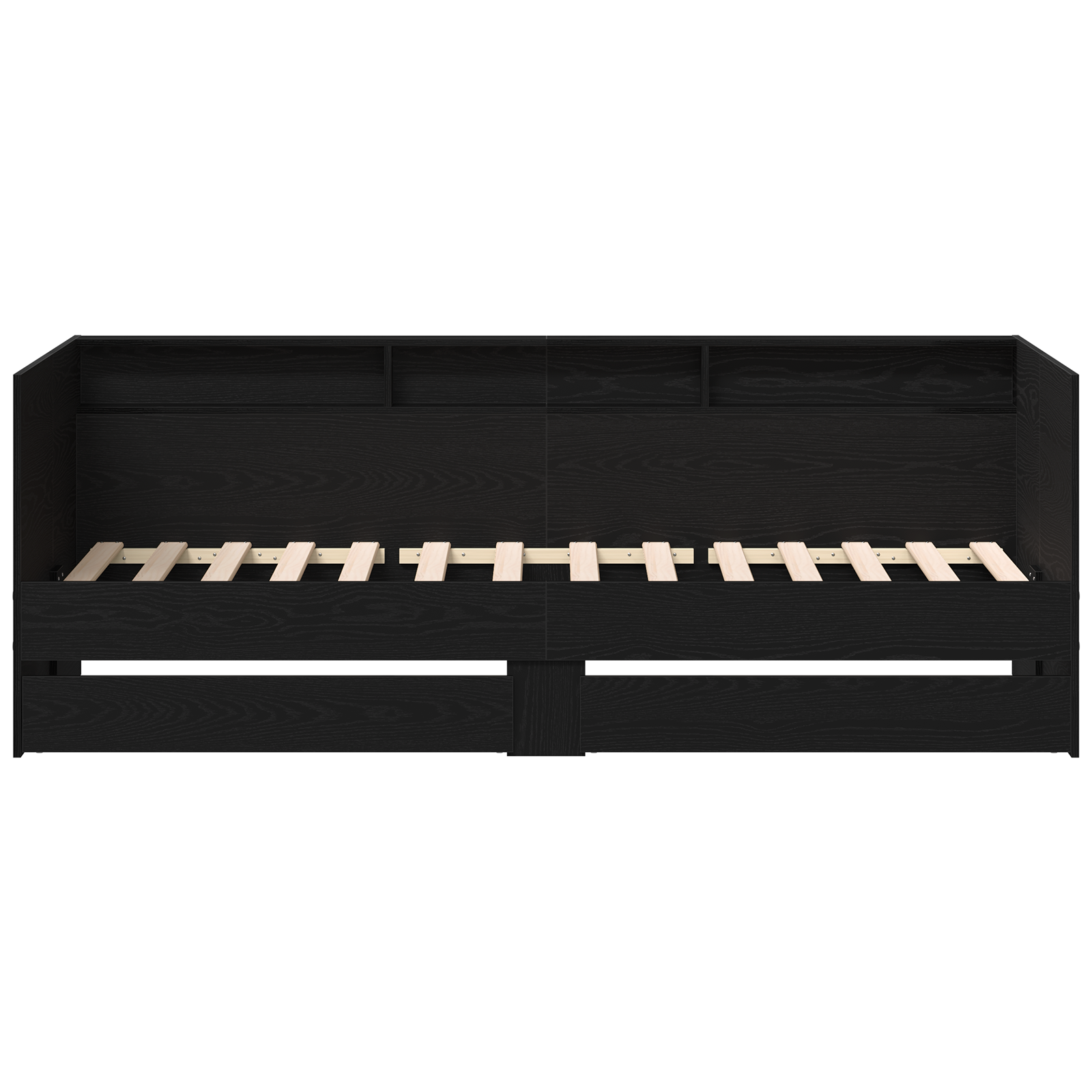 Daybed with Black Oak Drawers Black oak Engineered wood 90 x 190 cm - Image 6