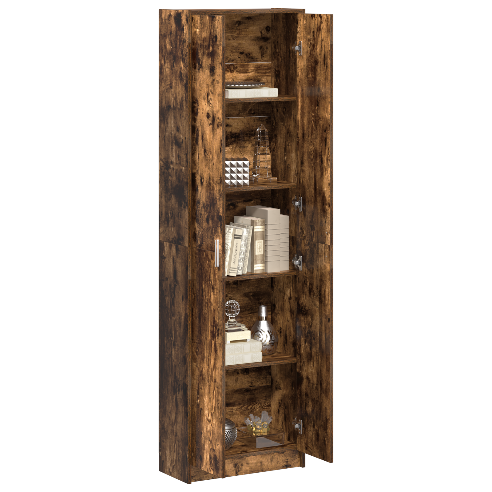 Wardrobe Smoked Oak 55x25x189 cm Engineered Wood - Image 3