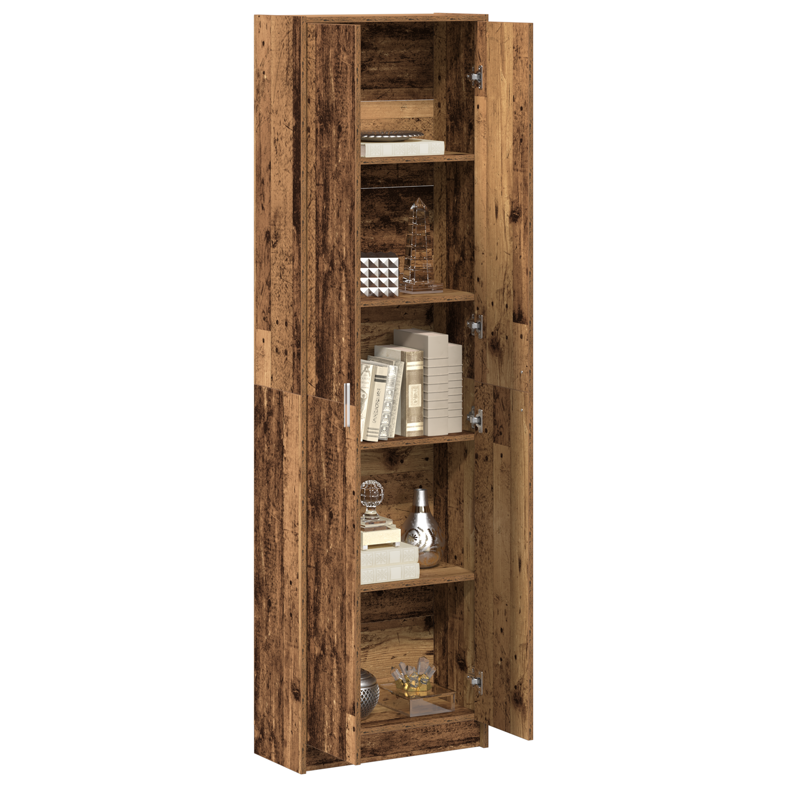 Wardrobe Old Wood 55x25x189 cm Engineered Wood - Image 3