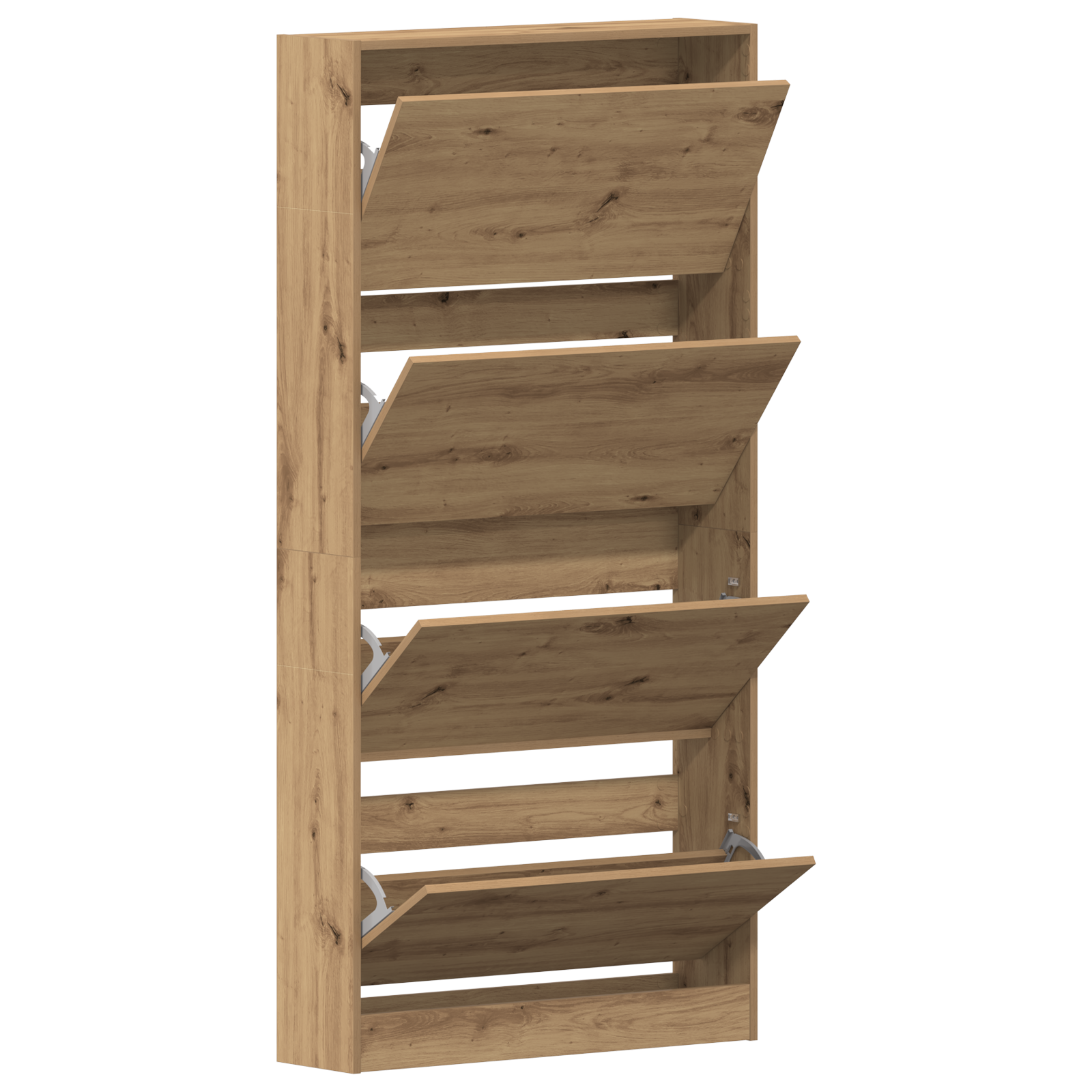 Shoe Cabinet Artisan Oak Engineered Wood 80 x 21 x 163.5 cm - Image 5