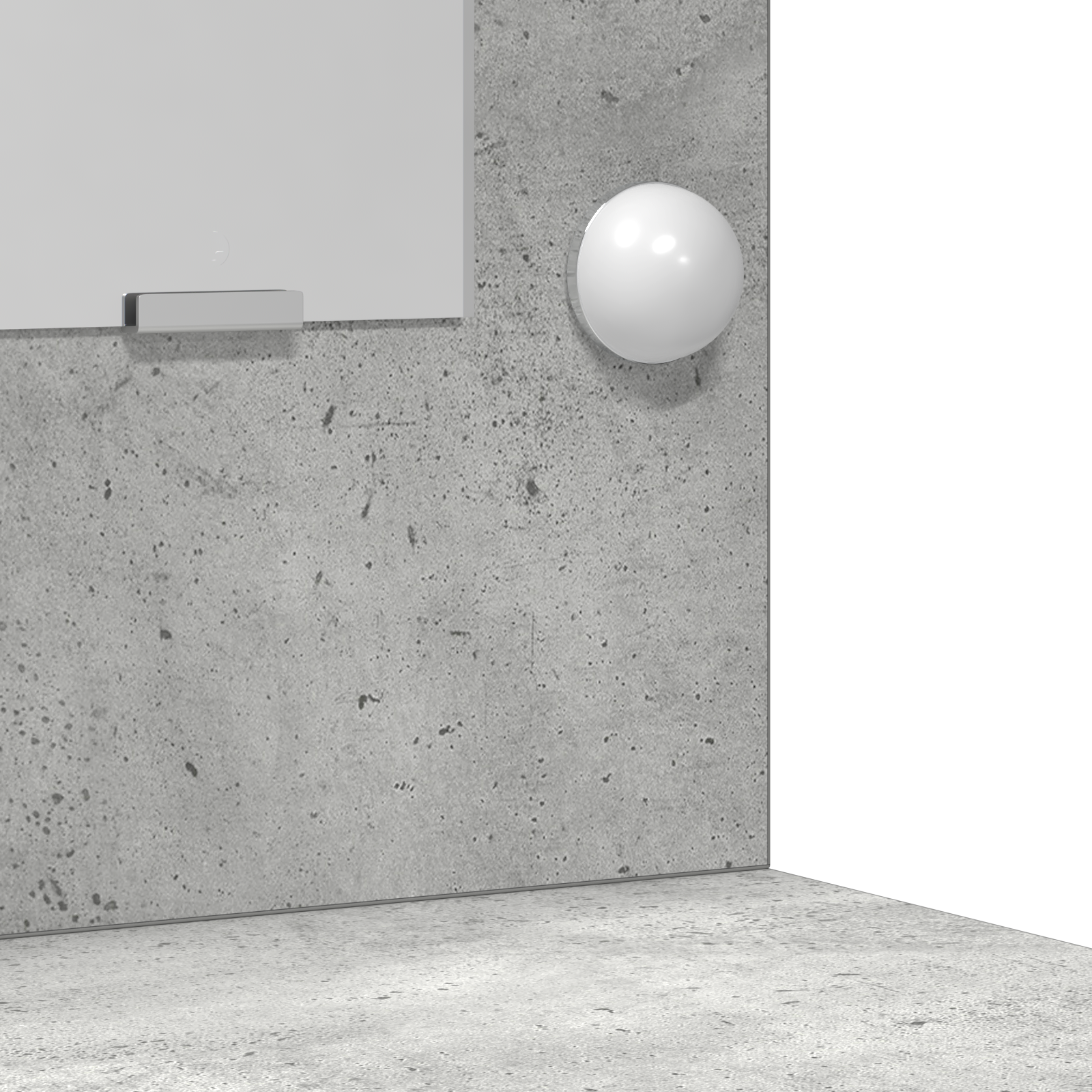 3-Piece Dressing Table Set with LED - Concrete Grey Engineered Wood - Image 9