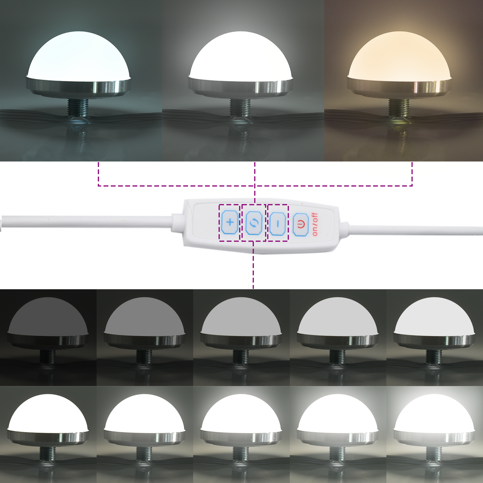 Vidaxl 2-teiliges Make-up-tisch-set Mit Led In Sonoma-eiche vidaXL - Bild 20 von 117
