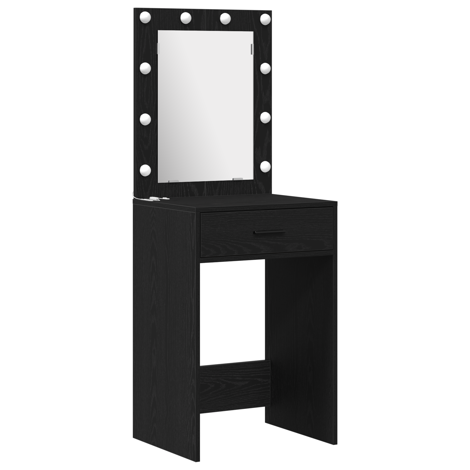 3 Piece Dressing Table Set  Black Engineered Wood - Image 4