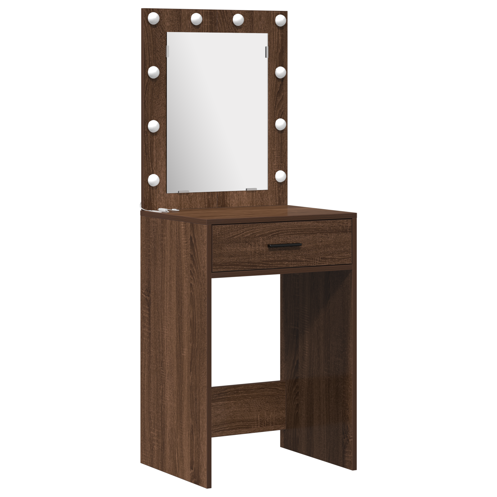 3 Piece Dressing Table Set Brown Oak Engineered Wood - Image 4
