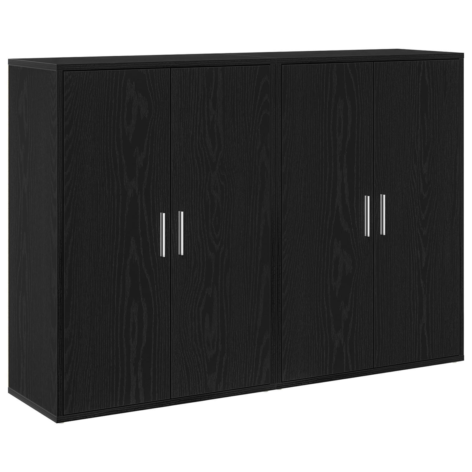 Sideboards 2 pcs Black Oak 60x31x84 cm Engineered Wood - Image 2