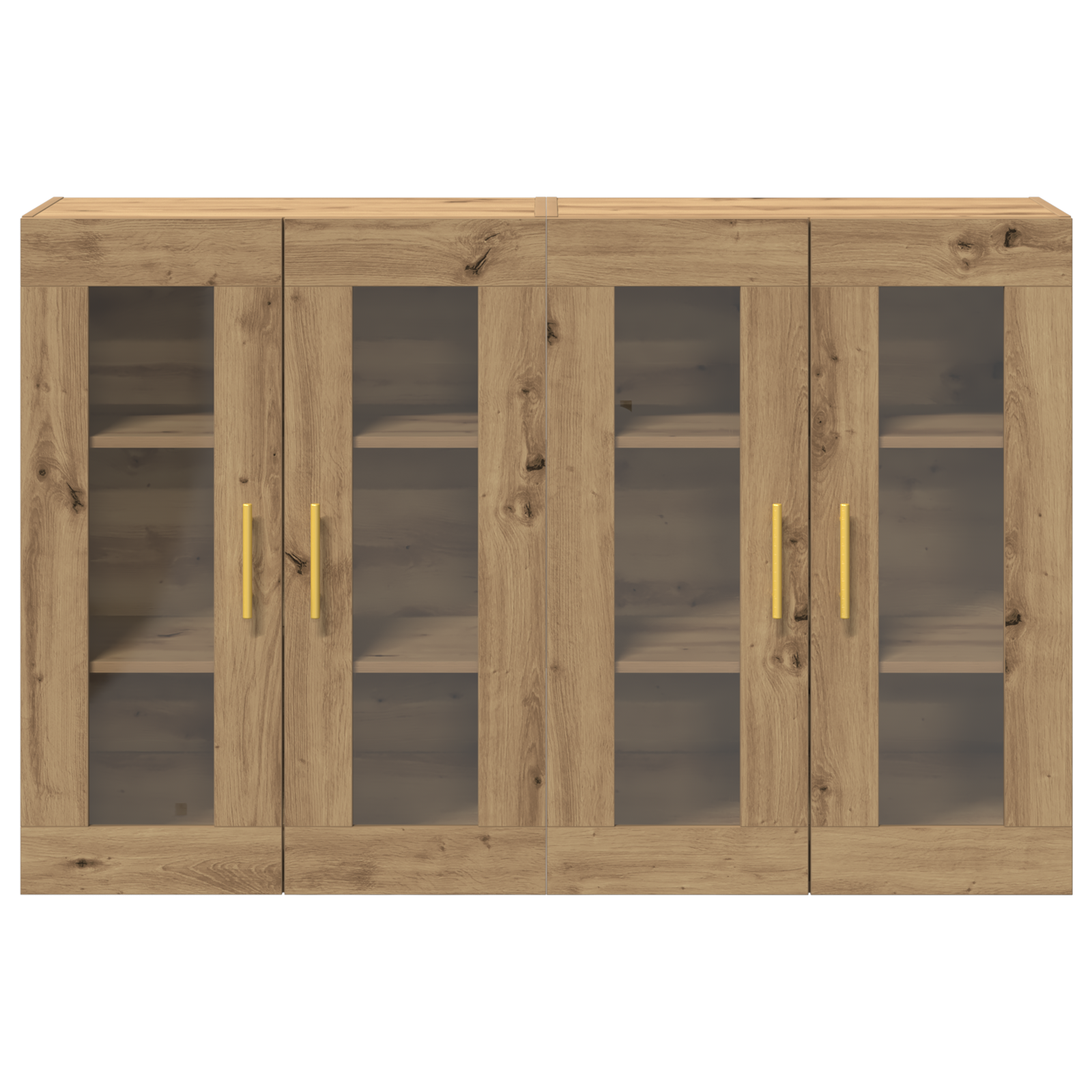 Wall Mounted Cabinets 2 pcs Artisan Oak 69,5x34x90 cm Engineered Wood - Image 6