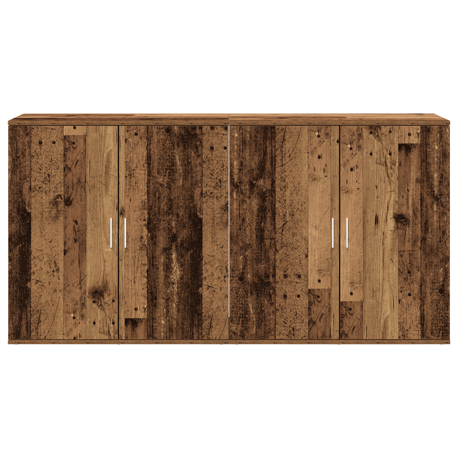 Sideboards 2 pcs Old Wood 79x38x80 cm Engineered Wood - Image 6